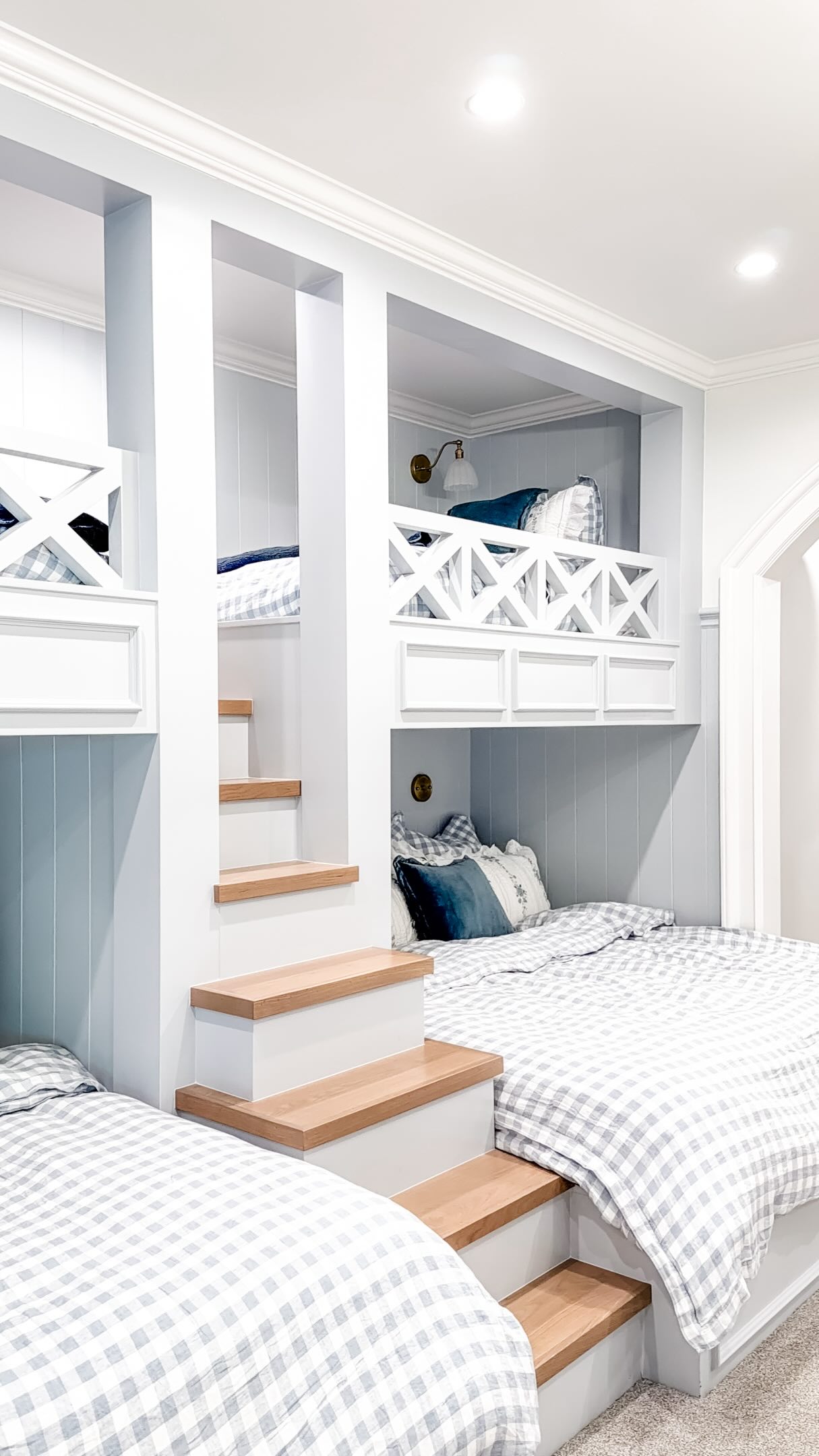 Some of my favorite spaces weren’t the formal ones—they were the places designed simply for being together.
From cozy movie rooms and charming bunk rooms to craft spaces and imaginative play areas, these homes were filled with thoughtful places where memories will be made for years to come.
Because the best rooms in a home are the ones that bring people together. @uvparade #movieroom #theater #bunkroom #basement #homedesign