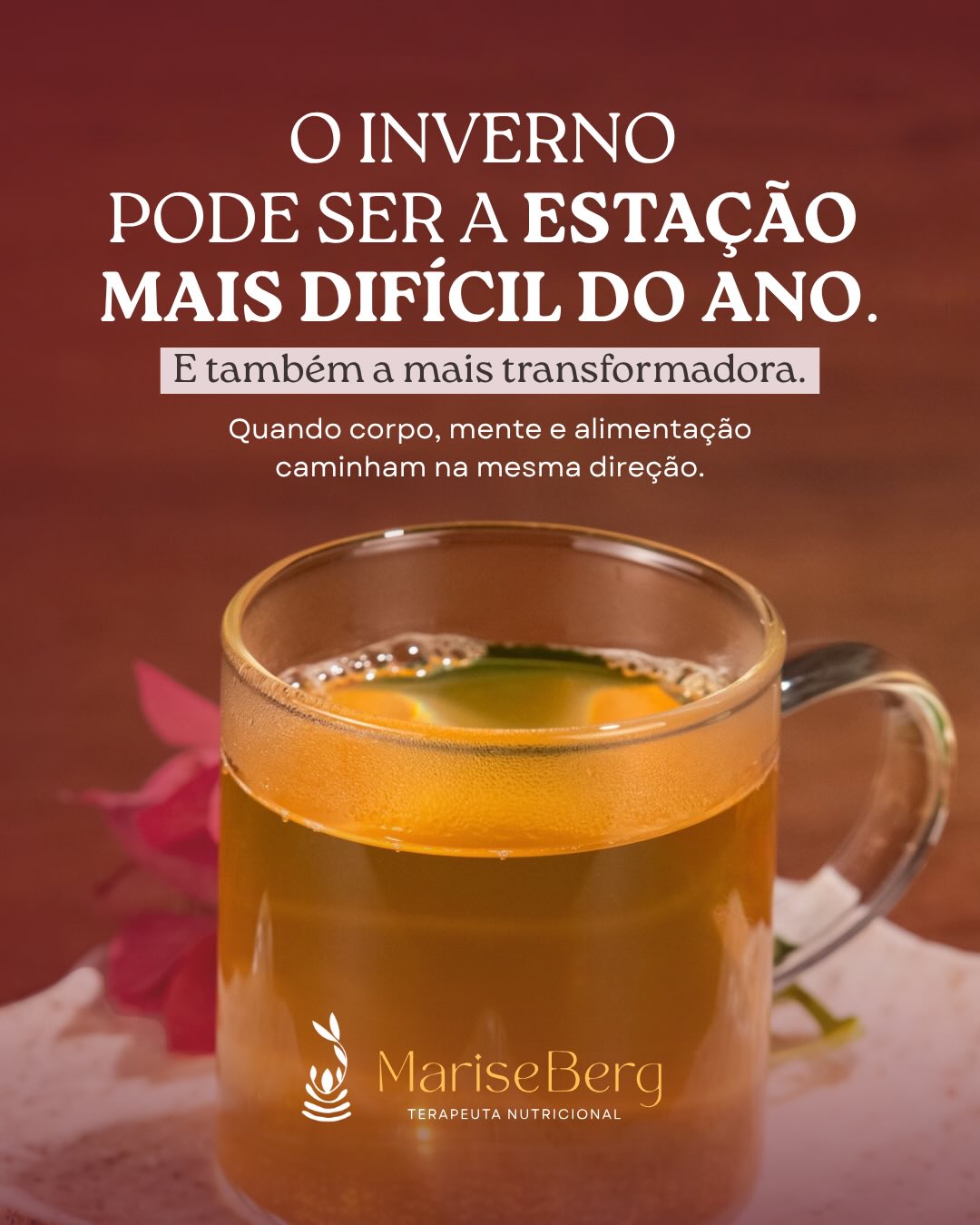 No inverno, podemos pensar que o cansaço, a irritabilidade, a ansiedade ou a falta de motivação são apenas uma questão emocional.
Mas a saúde mental não acontece apenas na mente.
Sono, digestão, microbiota intestinal, inflamação e alimentação participam dessa conversa o tempo todo.
Quando entendemos o eixo intestino-cérebro, começamos a enxergar o humor, a energia e o bem-estar por uma perspectiva mais ampla e integrada.
Na Imersão Ayurveda e Nutrição para o Inverno vou mostrar como a alimentação pode ajudar a sustentar não apenas a digestão, mas também a vitalidade física e mental durante os meses frios. ❄️🌿
Próximo sábado
📅 27 de junho
🕘 9h às 13h
💻 Online e ao vivo
🔗 Inscrições pelo link da bio.