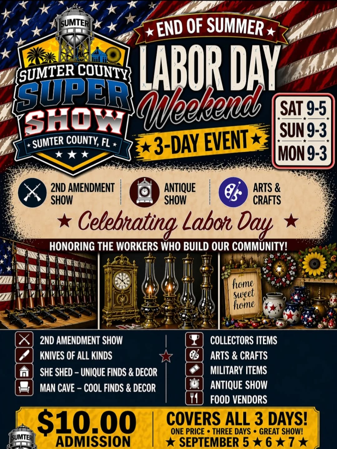 SUMTER COUNTY SUPER SHOW
LABOR DAY 3 DAY EVENT
September 5-6-7
Sumter county fairgrounds
DONT MISS THIS ONE
@everyone
@followers