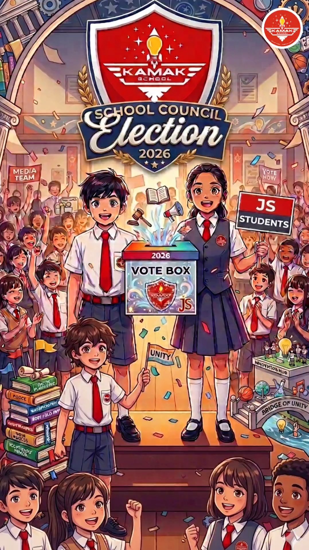 🗳️ Junior School Student Council Election 2026
A proud day as our young learners participated in the Student Council Election, taking their first steps towards leadership, responsibility, and teamwork. 🌟
Every vote matters, and every voice counts!
#KamakSchool #StudentCouncil2026 #JuniorSchool #YoungLeaders #StudentVoice #Leadership #SchoolElection #FutureLeaders #KamakSchoolMadurai #SchoolLife #LearningBeyondClassroom #leadershipstartshere
Student Council Election 2026, Junior School Election, School Leadership Program, Student Leadership Activities, Best CBSE School in Tuticorin, Primary School Activities, Leadership Development for Students, School Election Day, Student Voice and Leadership, Future Leaders Program.