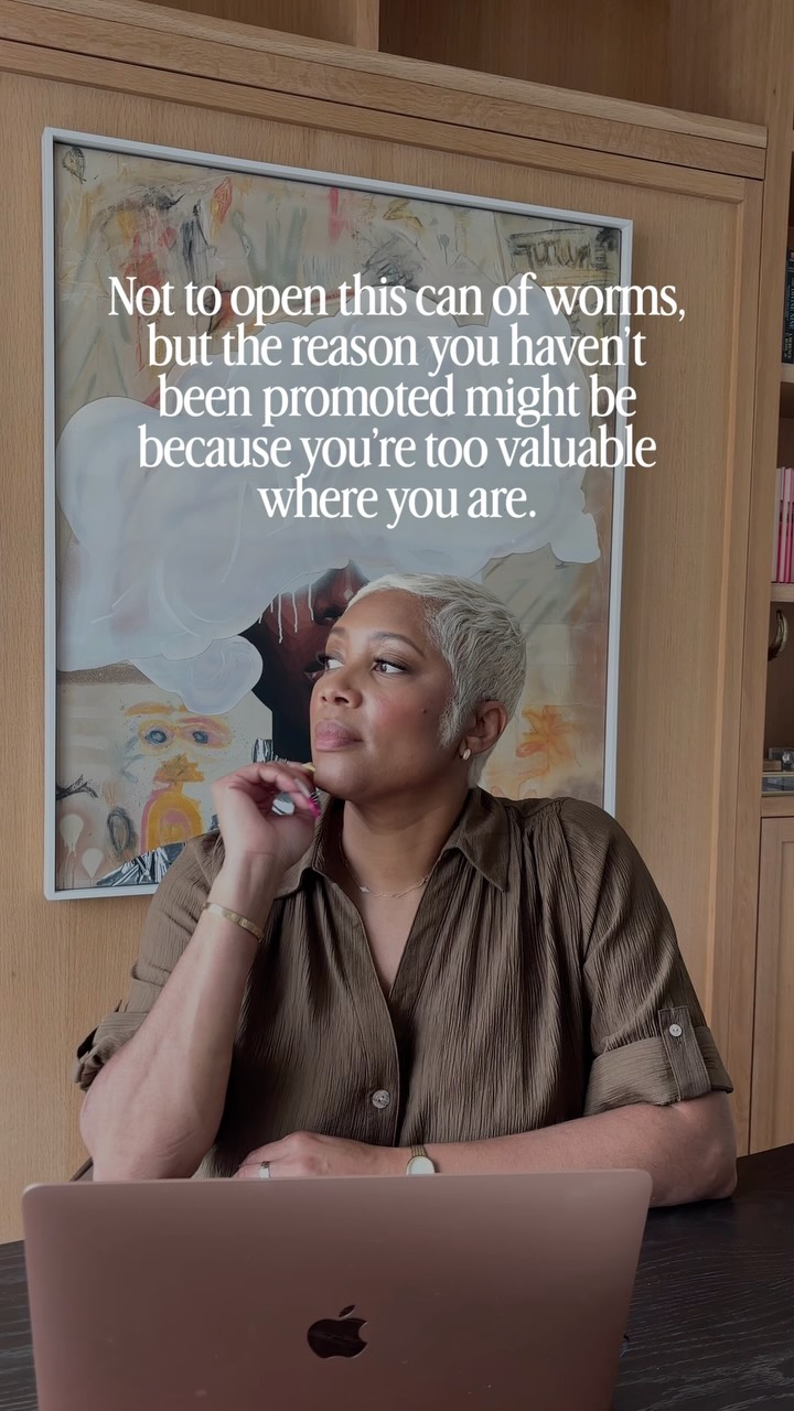 the mistake isn’t becoming valuable.
it’s becoming too valuable in your current role.
I spent years sitting in promotion conversations. here’s what I noticed.
leaders weren’t just asking, “is she doing a great job?”
they were asking questions like:
who can lead through uncertainty?
who can influence people they don’t manage?
who can think beyond today’s problems?
who can leave their current role without everything falling apart?
those questions decide more promotions than most people realize.
if your reputation is built entirely on being the person who fixes everything, you’ve only answered one of them.
that’s what I call the promotion tax.
it’s what happens when leadership values you more for keeping today running than for leading what’s next.
that’s why I tell my clients to stop building a reputation around being indispensable.
start building one around being promotable.
those are two very different things.
one makes you difficult to replace.
the other makes you easy to picture in the next role.
comment READY and I’ll send you my promotion readiness assessment so you can see how you’re currently being perceived.