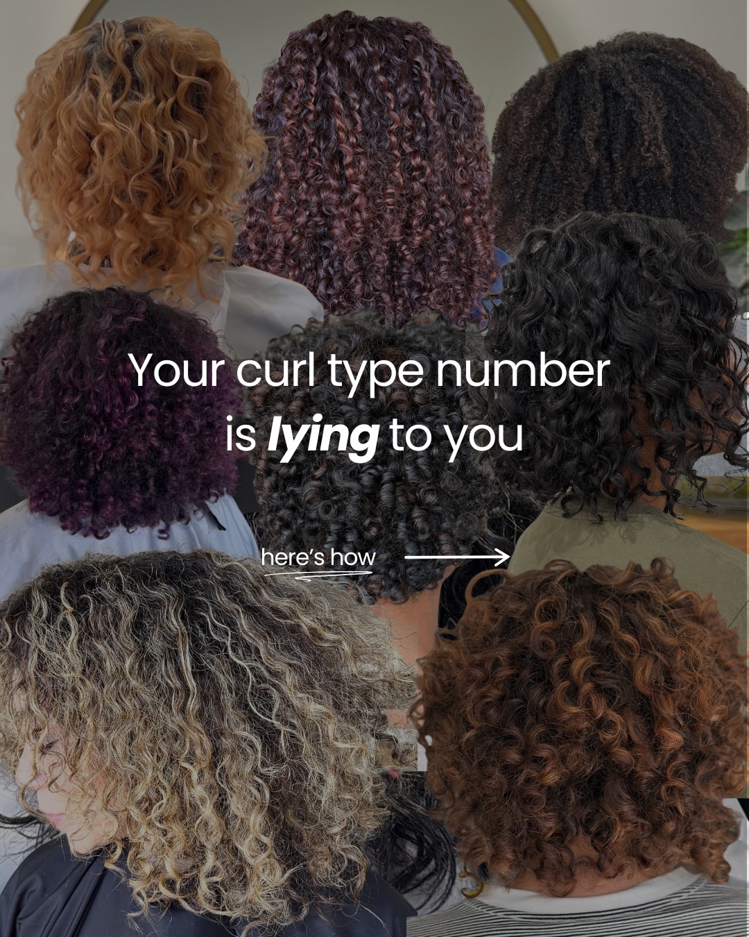 We’ve been asked “what’s my curl type?” thousands of times...
And the honest answer is: the number matters less than you think.
What actually matters: your hair’s porosity, density, elasticity, and current health. Two people with “3B” curls can need completely different products, techniques, and cuts.
Chasing a curl type instead of understanding your hair is one of the most common reasons people feel stuck.
That’s what we address at every single appointment, not just the curl, but the why behind it 💚