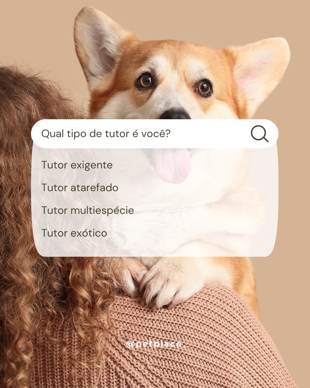 Qual o tipo de tutor tem tudo a ver com você? ❤️ Compartilha com a gente nos comentários!
#petplace #cuidadopet #dicaspet #amorpet #maedepet