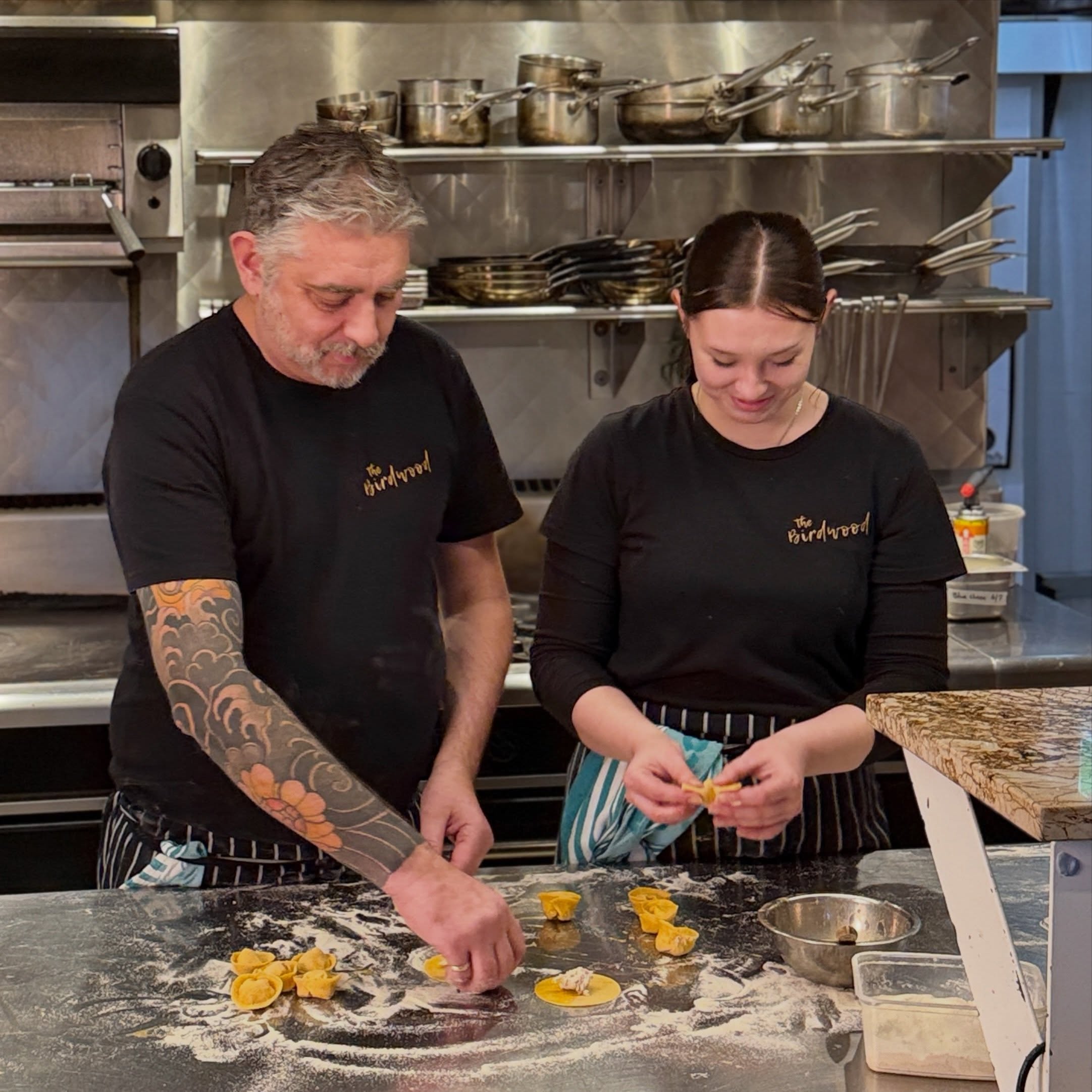 passing the torch on a Tortellini dish that has been handcrafted like 15,000 times …