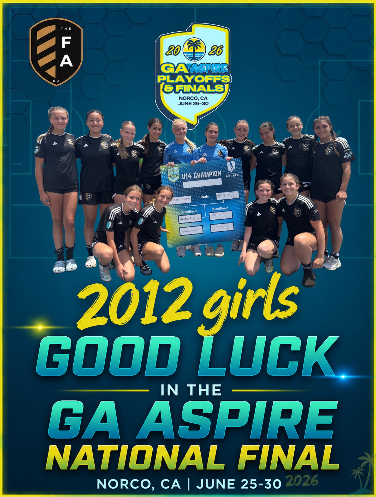 Good luck today girls. The club is watching and supporting all the way from NJ.
Stream live today, link is in our story.