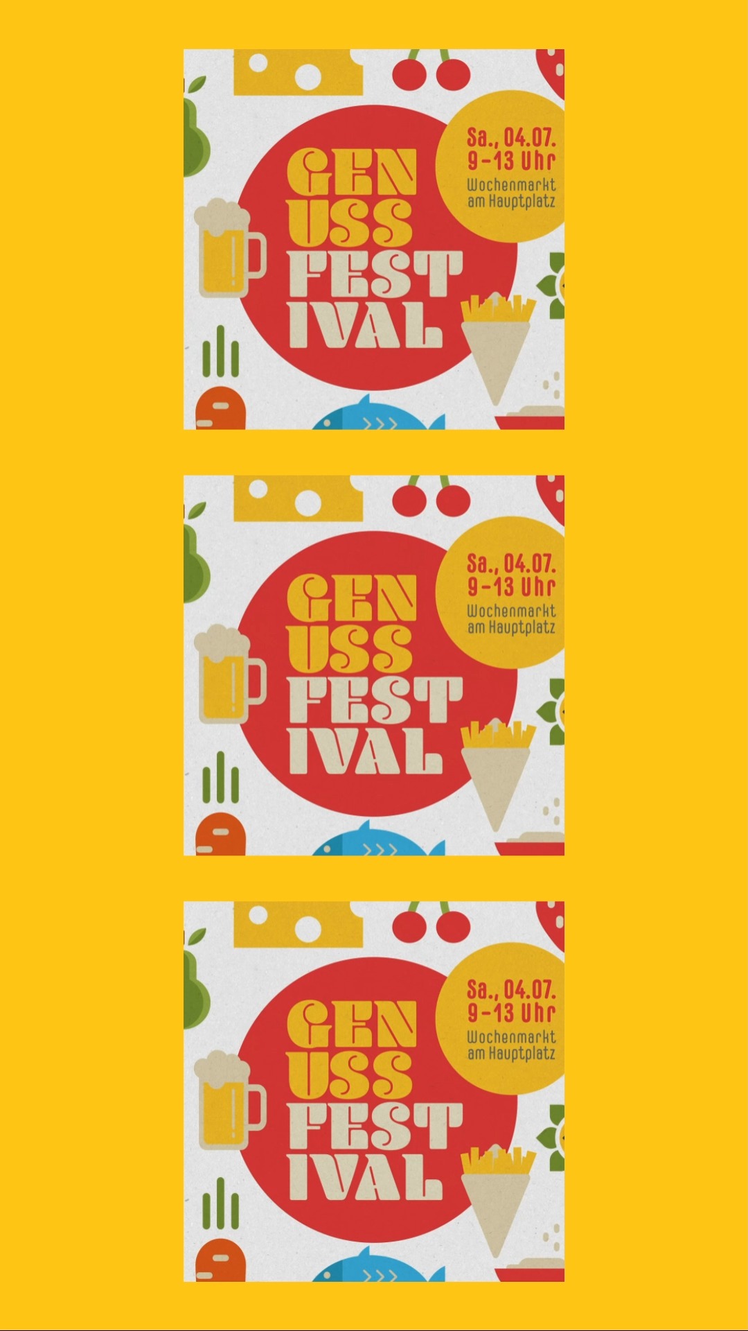 Bitte nicht weitersagen!
Der größte Naschmarkt der Region, 4. Juli am Wochenmalrt Pfaffenhofen.
Bio-Wein aus Dachau, Brotverkostung, genial regionales Fleisch, Fisch und Gemüse, neue Hollunder-Zitrone Eiskreation von der Eisbäurin, türkische Grillspezialiträten und der erste bio-regionale Ayran der Welt u.v.m.