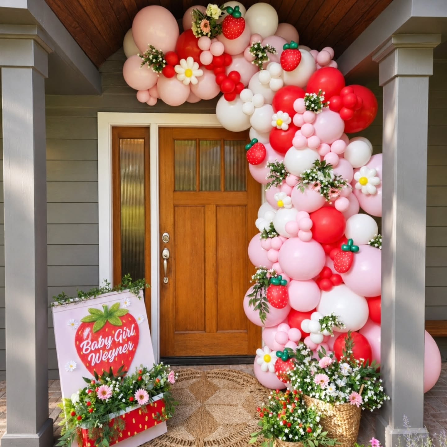 What's the first little detail you noticed? ππ
For me, it's never just about the balloon garland.
It's the tiny balloon strawberries tucked throughout the design, the baskets of florals, the custom welcome sign with the strawberry planter box with hand-painted seeds, the cozy rug that makes the whole entrance feel complete... and all the little touches that most people don't even realize were planned.
Those details are what take a setup from "cute" to something that feels like an experience the moment guests walk up.
I'm loving that clients have been bringing me more specialty themes lately. There's something so fun about taking an idea and finding all the little ways to carry it through the design instead of stopping at balloons.
Thank you to one of my favorite event friends for a fun request and for letting me bring your strawberry vision to life! ππ
#balloondecor #kiwisparty #strawberrybabyshower #austintx