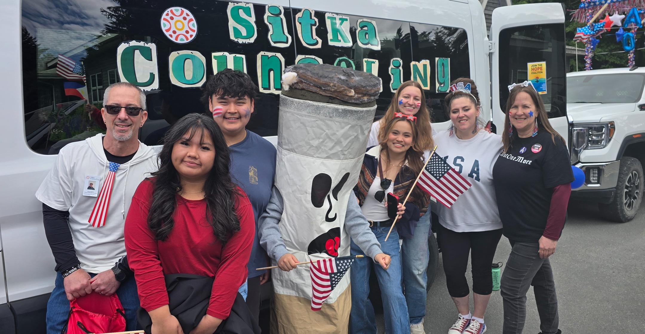 What an incredible Fourth of July!
❤️🤍💙
A huge **THANK YOU** to everyone who came out to celebrate, wave, cheer, and show so much love to the HOPE Coalition and Sitka Counseling! Seeing our community come together reminds us why we do this work every day.
We loved celebrating alongside all of you and are grateful for the opportunity to connect with so many smiling faces.
Your support for prevention, wellness, and building a healthier, stronger Sitka means more than you know.
Thank you to our amazing staff, volunteers, coalition members, and everyone who helped make the day such a success. We couldn't do it without you!
We hope you had a fun and safe holiday, and we look forward to seeing you at our next community event!
💙 Together, we are building hope.
Next HOPE Coalition meeting will be held at the See House from 4:30pm to 6pm on Tuesday July 21st. Also available on Zoom.
#SitkaCounseling #HOPECoalition #CommunityStrong #BuildingHope #PreventionWorks #Sitka #FourthOfJuly