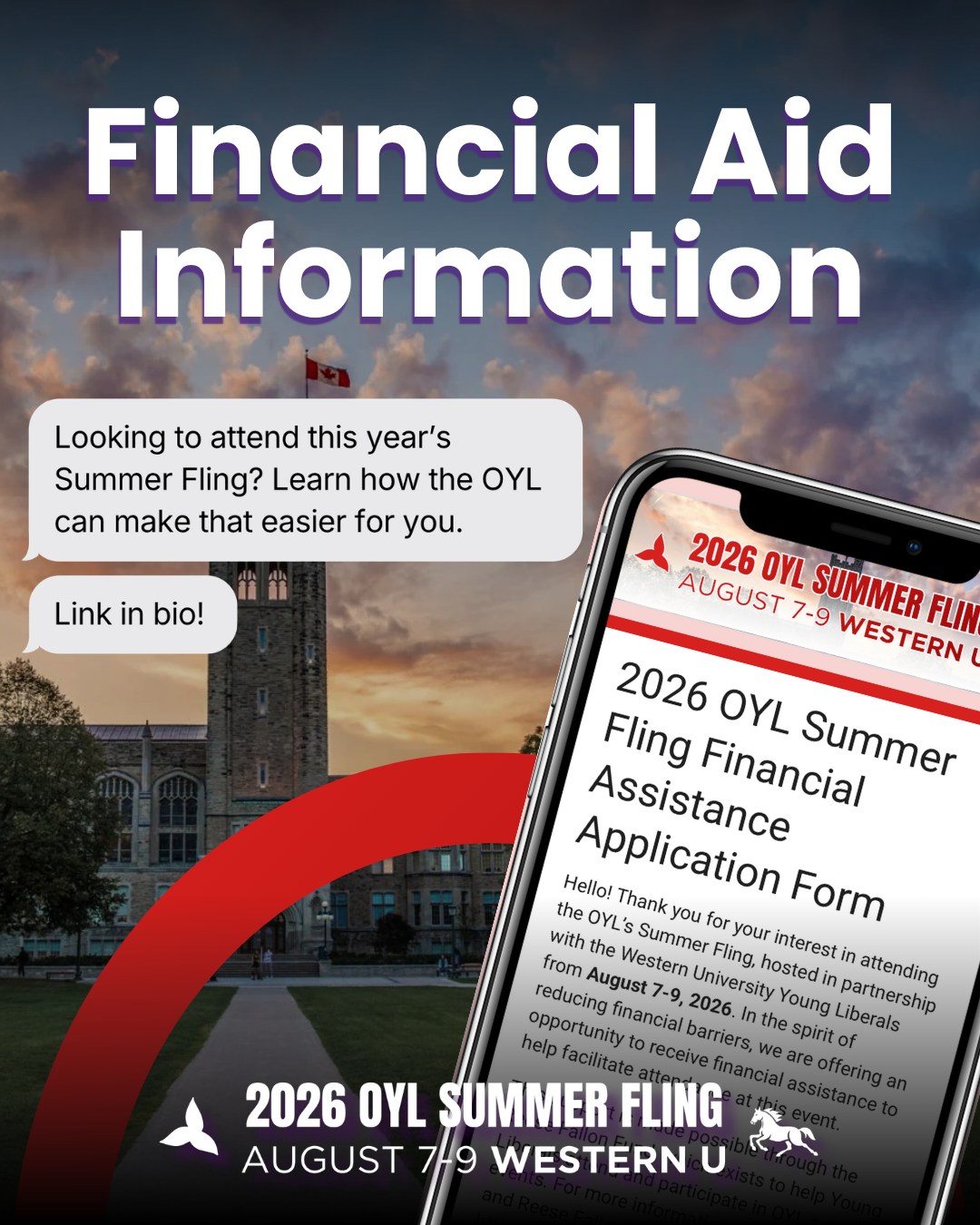 Everyone should have an opportunity to attend Summer Fling!
Financial aid is available through the Reese Fallon Fund to help make #SummerFling2026 accessible to delegates who need it.
If cost is a barrier, we encourage you to apply. All applications are confidential.
Link in bio to apply.
//
Tout le monde devrait avoir la chance de participer au Conférence D’été !
Une aide financière est offerte par l’intermédiaire du Fonds Reese Fallon afin de rendre le #ConferenceDete2026 accessible aux délégués qui en ont besoin.
Si le coût constitue un obstacle, nous vous encourageons à présenter une demande. Toutes les demandes sont traitées de manière confidentielle.