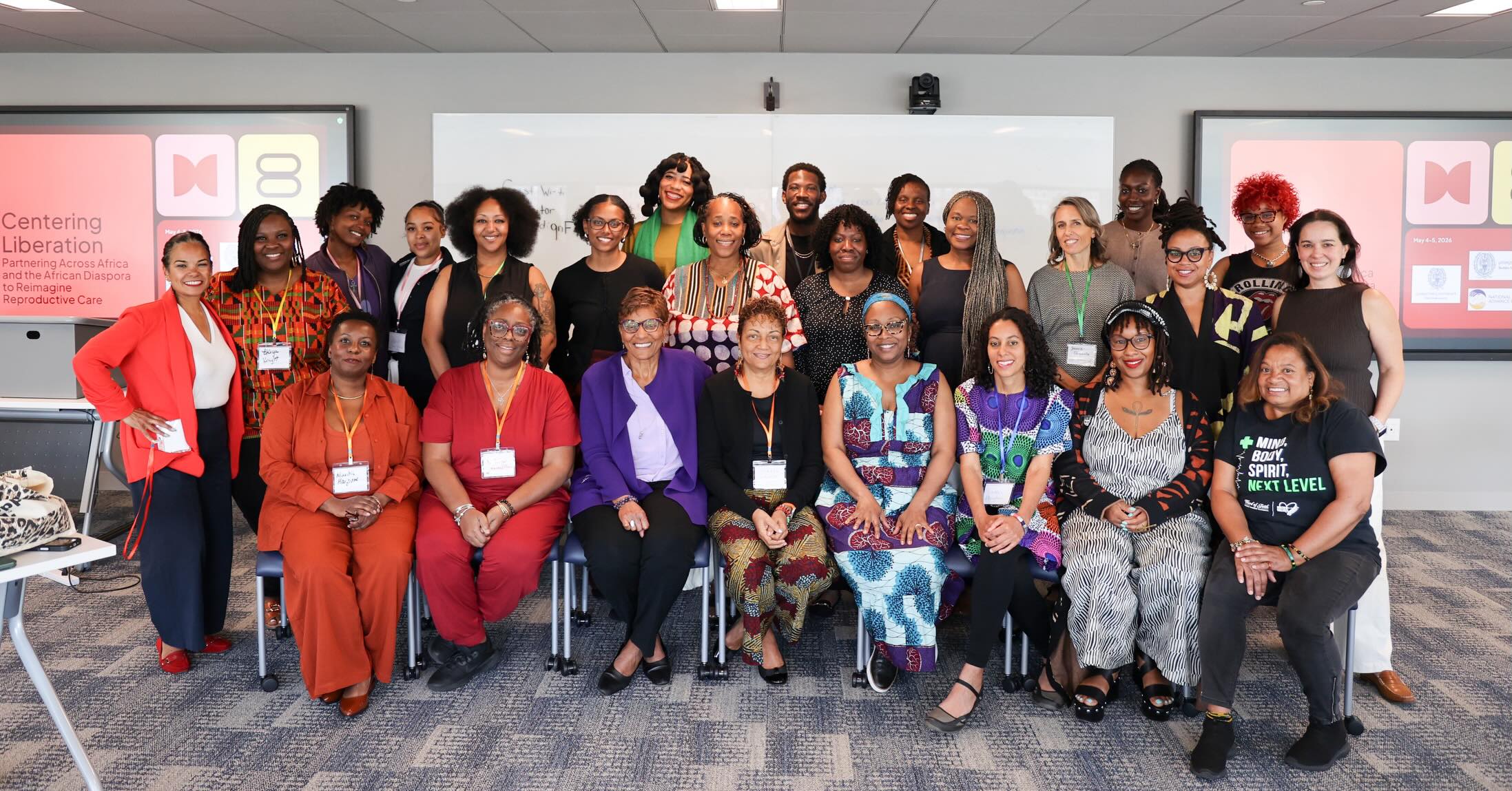 Take us back. ✨
Hosted by Georgetown University School of Nursing @gtownnursing and NAABB, in partnership with a coalition of organizations, Centering Liberation brought together midwives, doulas, birth justice leaders, policymakers, and advocates from the U.S., the Caribbean, and across Africa.
We envisioned a future for reproductive and birth justice rooted in our collective wisdom, lived experience, and shared commitment to our communities.
We prayed. We laughed. We told the truth. We challenged the status quo. And we began shaping new pathways forward.
What happened in that room was powerful.
We can’t wait to share what’s next.