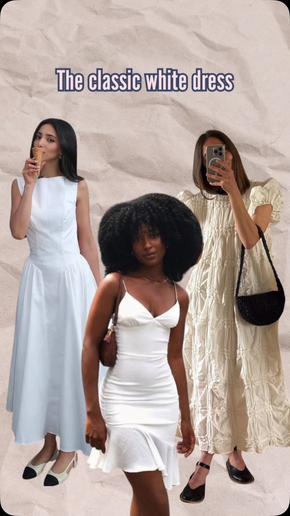 You don’t need to reinvent your wardrobe every summer.
While trends come and go, there are certain pieces that seem to return every year in one form or another because they capture that effortless summer feeling so well.
☀️ White dresses
☀️ Floral dresses
☀️ A button-down layered over almost anything
☀️ Suede sandals
☀️ Woven bags and hats
The details may change, but these pieces never really go out of style.
My advice? Invest in summer staples you genuinely love and that suit your coloring, lifestyle, and personal style. 🌺