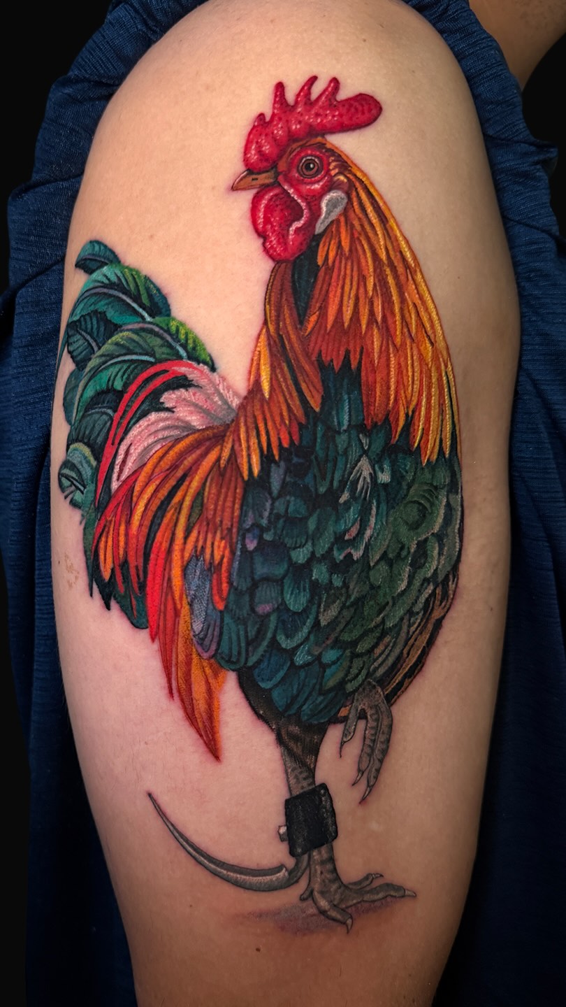 🖤 Cuando un abuelo deja huella, permanece para siempre.
🙌 Nuestro cliente quiso rendir homenaje a su abuelo con esta pieza a color; una pieza llena de significado, recuerdos y mucho corazón.
Esta fue una de las historias que @melissareyestattoo tuvo la oportunidad de tatuar durante su reciente visita a Reno, Nevada.
👉¿Tienes una historia que te gustaría llevar en la piel?
¡Pasa al estudio y la creamos contigo!
📞: (33) 3827 1838
📱: (33) 2154 2538
💻 www.tatuajesdereyes.com
#tattoo #colortattoo #roostertattoo #tatuajesdereyes #empireneedles