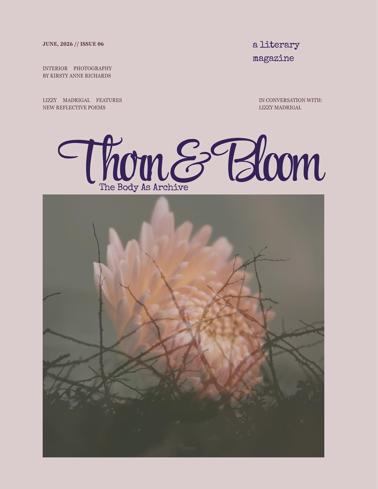 It’s publishing day 🌿
We are so excited to release Thorn & Bloom Magazine Issue 06: The Body As Archive — a discussion of how the body stores and processes information, what messages it tells us, and how much our bodies support us through our lives.
Click the link in bio to get your copy and meet the incredible contributors inside this edition.
.
.
.
#ThornAndBloom #ThornAndBloomMagazine06 #TheBodyAsArchive #RedRoseThorns #NewPublication #IndiePress
