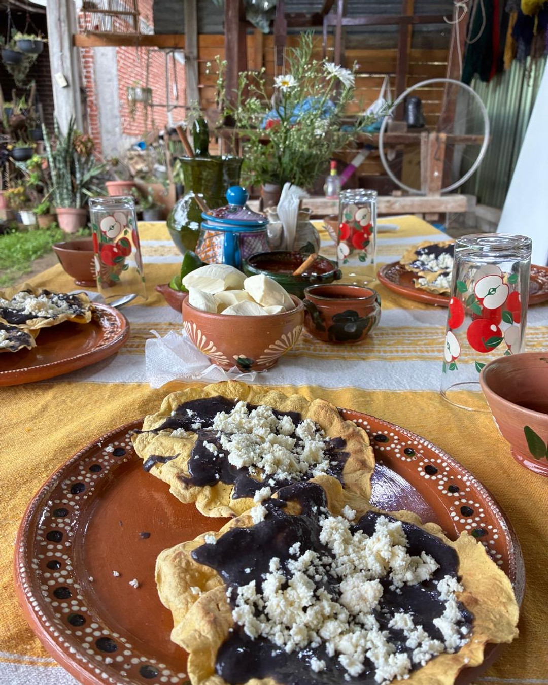 A meal that stayed with me at Casa Dos Piedras in Teotitlán del Valle. After hiking Hierve el Agua, a visit with Diego at the Dos Pasiones palenque, and an adventurous ride to the edges of town, Ana's cooking was as alive as the valley looked. Link in bio. #tragona #drinkaseat #CasaDosPiedras #Teotitlándelvalle
