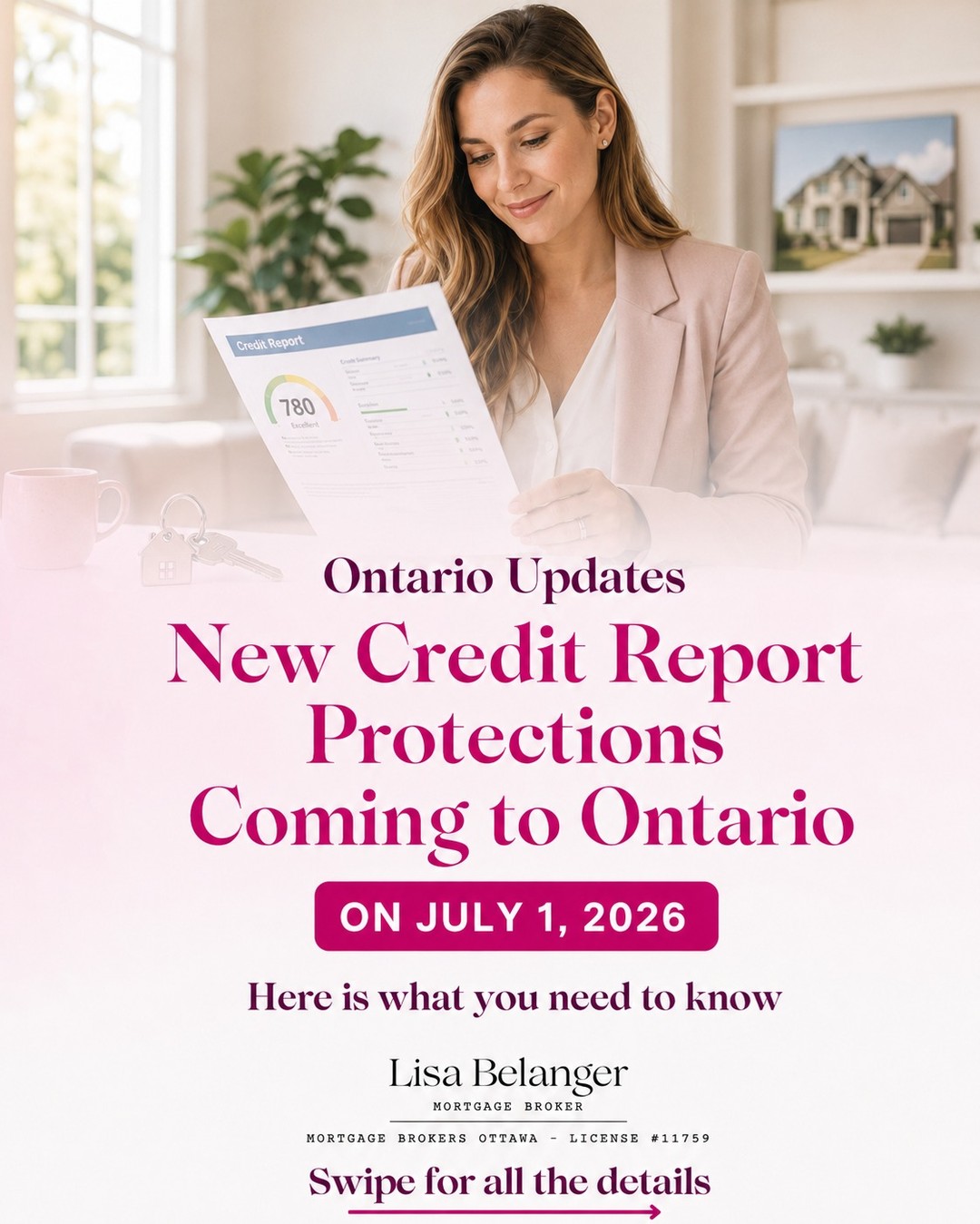 New credit report protections are coming to Ontario on July 1, 2026 — giving consumers more control over how their credit information is accessed and protected.
One of the biggest changes is the ability to place a security freeze on your credit report for free. This can help protect you from identity theft by making it more difficult for someone to open new credit accounts using your information.
Here is what you need to know:
• You will be able to freeze your credit report for free
• This helps prevent identity theft and fraud
• You will have stronger rights if your credit report contains errors
• Credit bureaus will face stricter rules around accuracy and consumer protection
One important clarification: you already have the right to access your credit report for free. These changes are about providing greater security and control — not creating access that did not exist before.
More security. More control. Same access.
Reach out to me if you have questions about your credit and how it may affect your future mortgage options.
#mortgagebroker #mortgage #realestate #ottawa #tips