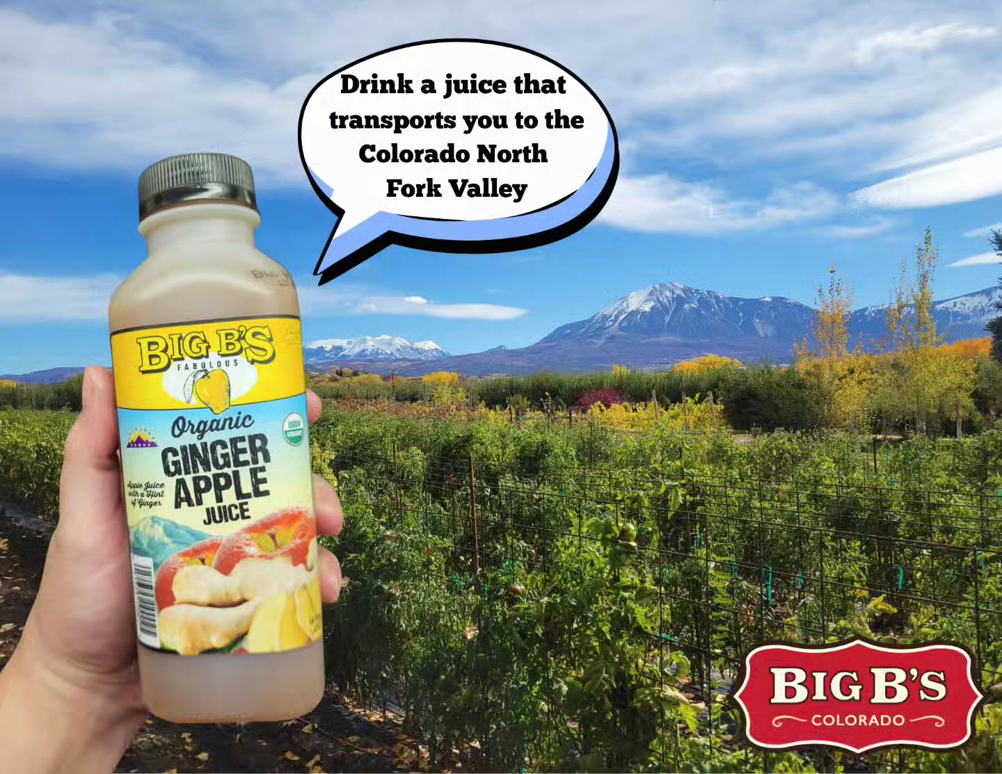 We are proud to be the juice of the North Fork Valley 🍎
It's these Valley's, these people, these moments that fuel what we do, why we do it, and who we do it all for. We strive to capture this essence in every sip.
Thank you for supporting Big B's Delicious Juices 😋