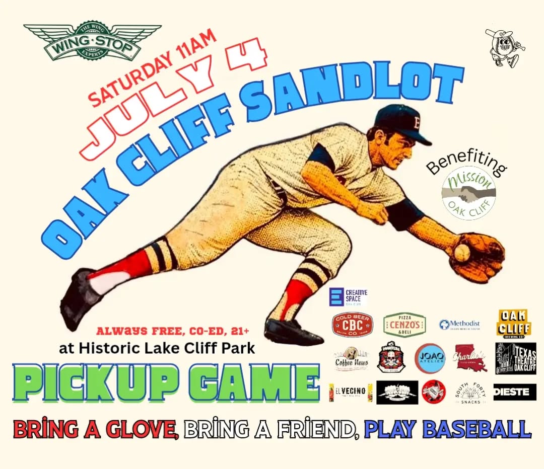 Before you go blow stuff up. Hit some bombs with us. Always FREE thanks to our awesome sponsors. LIKE, FOLLOW and VISIT them all today!
$5 OCS t-shirts benefiting @missionoakcliff will be available till sold out.
#LetsDoBaseball
www.oakcliffsandlot.com
-
#oakcliffsandlot #sandlotrevolution #coedbaseball #sandlotbaseball