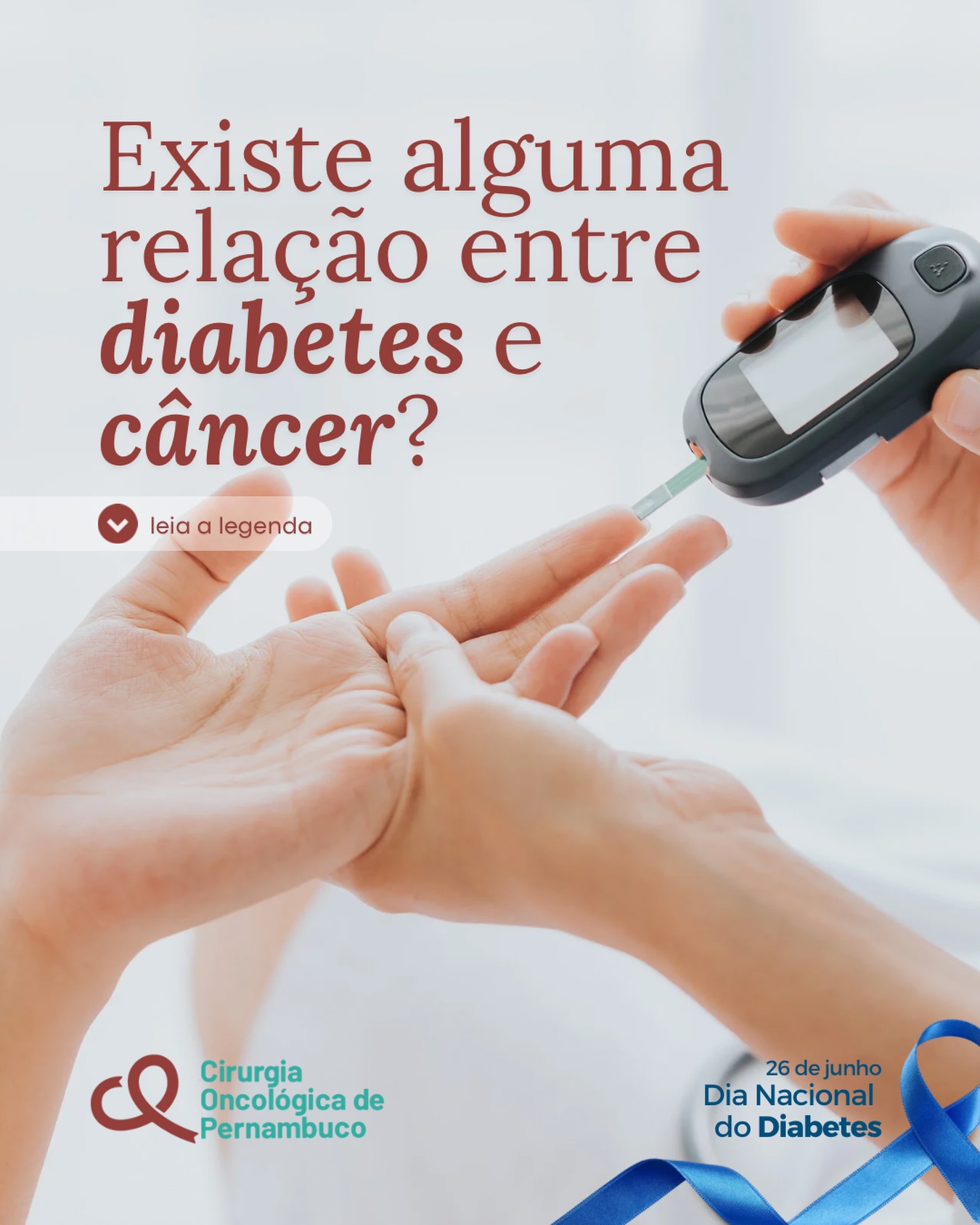 Você sabia que o diabetes pode estar relacionado ao desenvolvimento de alguns tipos de câncer?
Essa relação envolve fatores como níveis elevados de glicose, alterações hormonais e processos inflamatórios no organismo.
Alguns tipos de câncer têm maior associação, como fígado, pâncreas, mama e intestino.
🚨 Mas é importante deixar claro: ter diabetes não significa que você terá câncer.
✅ O que a ciência mostra é que o controle adequado da doença, aliado a hábitos saudáveis e acompanhamento médico regular, pode reduzir riscos e promover mais qualidade de vida.
Cuidar da sua saúde de forma integral é sempre o melhor caminho.
🫱🏻🫲🏼 Conte com a COP.
#oncologia #diabetes #prevenção #saúde #cancer