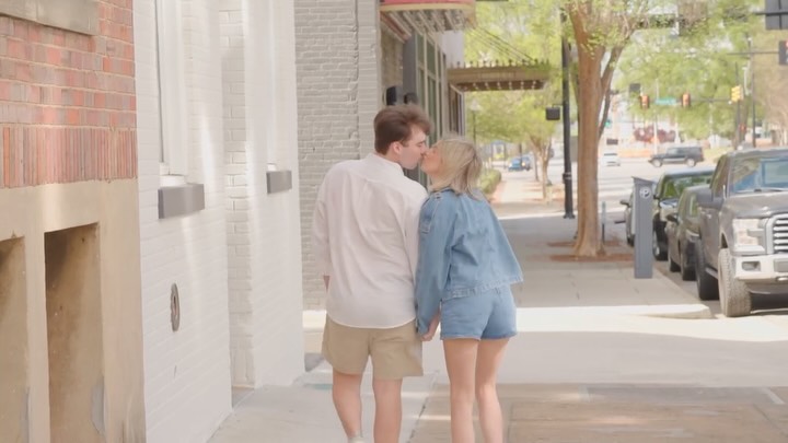 When Katie and Connor booked me for their engagement film, I thought we were just planning a really fun date session. Then Katie asked me, "Have you ever used childhood home videos in a love story film?" I hadn't... but I immediately said YES. š
For months, they dug through old family videos while I had both sets of parents record themselves answering questions about Katie and Connor growing up, what kind of spouse they had always prayed for them to find, and how excited they were for the wedding. Y'all... editing those together had me tearing up more than once.
I got to be the āfly on the wallā as they spent an afternoon just hanging out around Huntsville. We grabbed coffee & wandered downtown, and I even brought along my handy dandy Sony camcorder (or otherwise known as the dad cam) because I wanted parts of the film to feel like a homemade family video.
But here's the part I never saw coming...
Katie told me she wanted it to premiere for the FIRST time at their rehearsal dinner at Stone Haven... and she invited me to come. As a wedding videographer, I almost never get to see my couples watch their films for the first time. Usually I send the gallery and imagine what that moment is like. Getting to sit in the room with their family while everyone laughed, cried, and watched decades of memories come together... I don't know if I'll ever have another experience quite like it.
It's one of my favorite films I've made, and I can't wait for y'all to watch it too. š¤