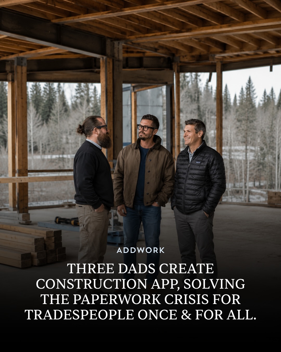Just three dads who saw a gap in the market and had a problem to solve.
AddWork helps contractors create quick estimates and send invoices, directly from the job site.
It’s free to download on the App Store.
#addwork #constructionnews #constructiontools