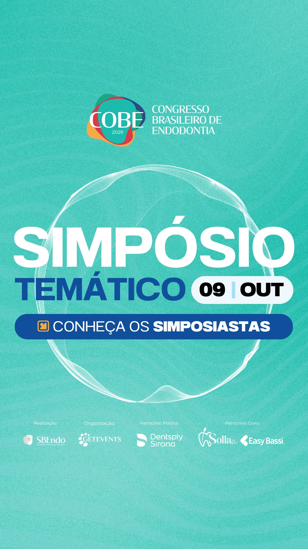 Simpósio Temático COBE 2026!
A grande novidade deste ano, os simpósios temáticos do COBE 2026 terão um formato interativo, promovendo a participação do público presencial e online.
Muito mais do que palestras tradicionais, esses especialistas estarão no palco para debater casos clínicos complexos, confrontar técnicas modernas e, principalmente, responder às suas dúvidas em tempo real. É a chance de ver como grandes profissionais da endodontia pensam e decidem diante dos desafios do consultório.
Confira no vídeo quem são os simposiastas confirmados para o dia 09 de outubro!
📅 08, 09 e 10 de outubro 📍 Belo Horizonte/MG
Garanta sua vaga e participe do maior encontro da Endodontia brasileira.
Inscreva-se: http://www.cobe.sbendo.com.br
#COBE2026 #SBEndo #Endodontia #EndodontiaBrasil #Odontologia #CongressoBrasileiroDeEndodontia