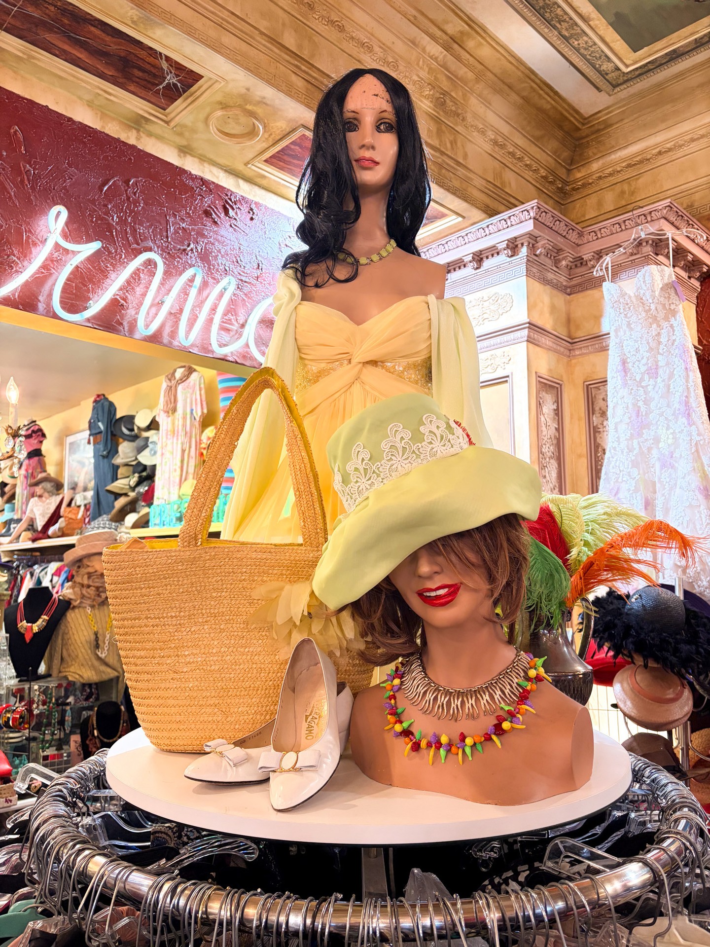 A little sunshine for your wardrobe ☀️
We're currently obsessed with soft yellows, cheerful prints, and vintage accessories that feel like summer in outfit form.
This look is giving lemonade on the patio, fresh flowers on the table, weekend adventures, and long afternoons that somehow turn into beautiful evenings.
Some colors just make people smile, and yellow has always been one of them.
Paired with the right vintage accessories, it's the perfect reminder that getting dressed should be fun.
Come discover fresh summer treasures at Playclothes Vintage in Magnolia Park.