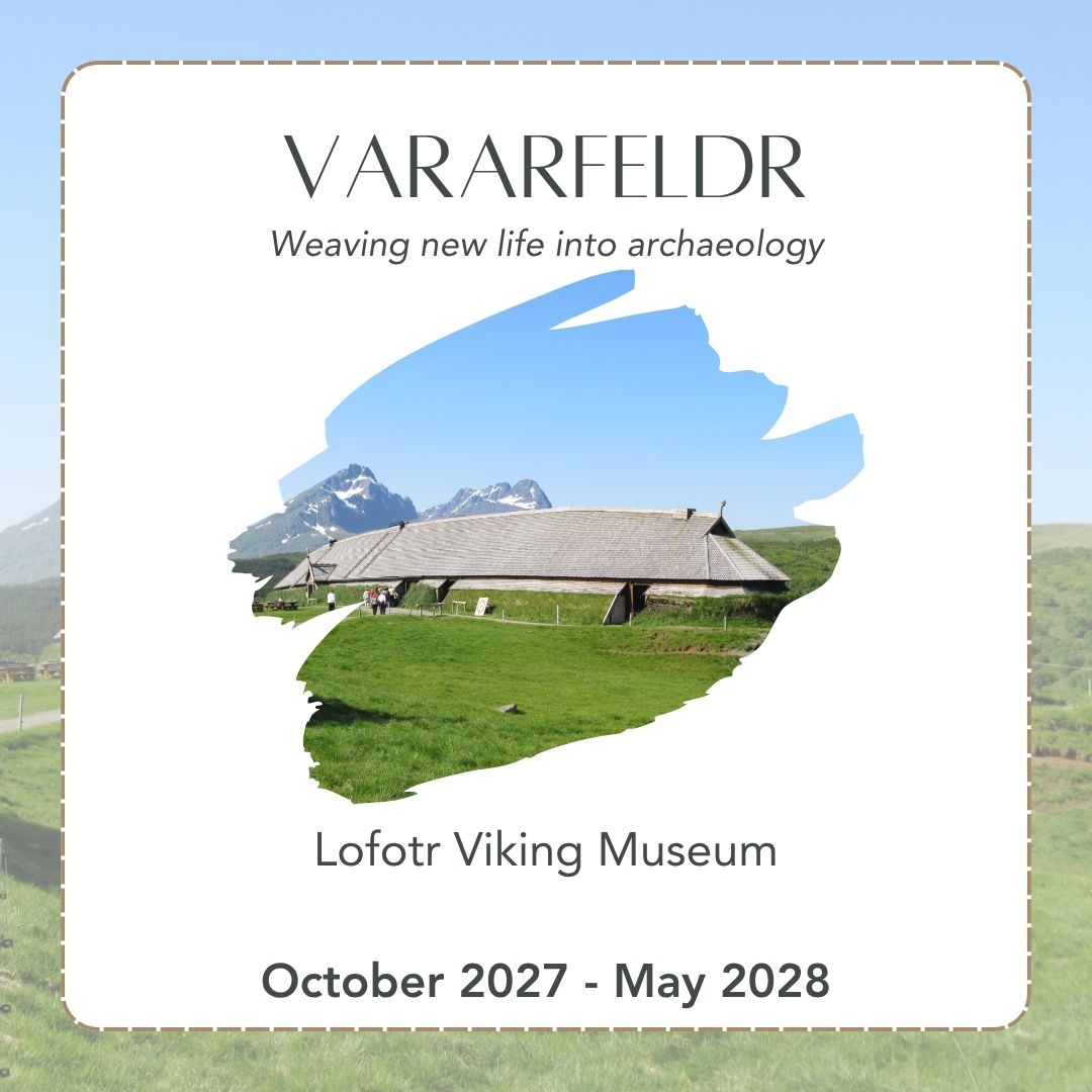 Our last #vararfeldrexhibition venue announcement is an exciting one, because next Autumn we'll be headed back to Norway, to the breathtaking @lofotrvikingmuseum. Set deep in the Arctic Circle, amidst the craggy mountains of the Lofotr islands, this living history museum features the world's longest reconstructed longhouse, and tells the story of one of the most powerful Viking chieftains in the Nordic region. What an incredible place to display our recreated Viking-era trade cloaks!
#weaver #handwoven #vikingweaving #vikingcloak #vararfeldr #vikingreenactment #vikingcraft #heritagecraft #vararfeldrexhibition