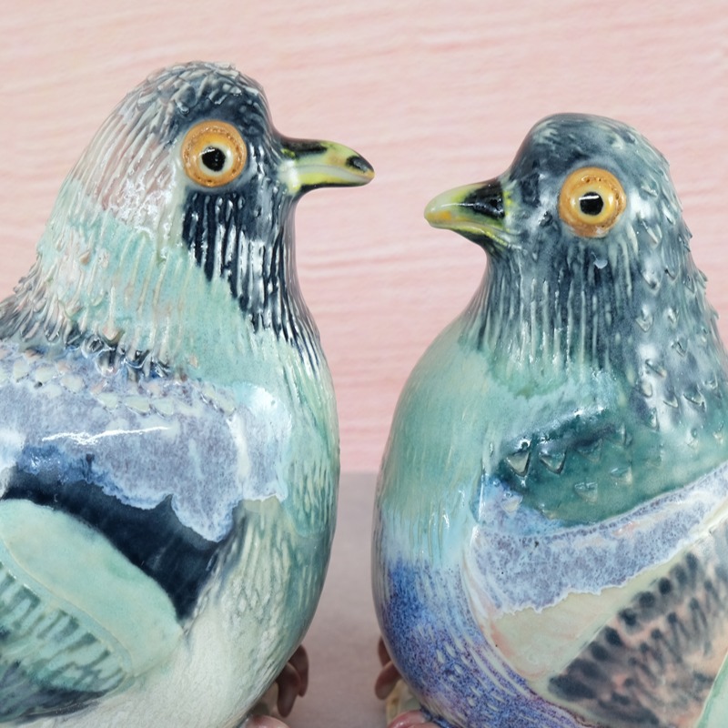Carrier Pigeons with a little message just for you!
sculptures made of porcelain
will be released at the first-ever art festival on the castle-like grounds that is the Museum of American Porcelain
See the pigeons, check out the castle, and see the art of other artists.
One day only! June 27th, 12-6 pm