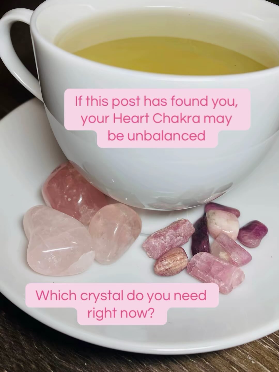 Crystals for the Heart Chakra.
#crystals #rosequartz #pinktourmaline