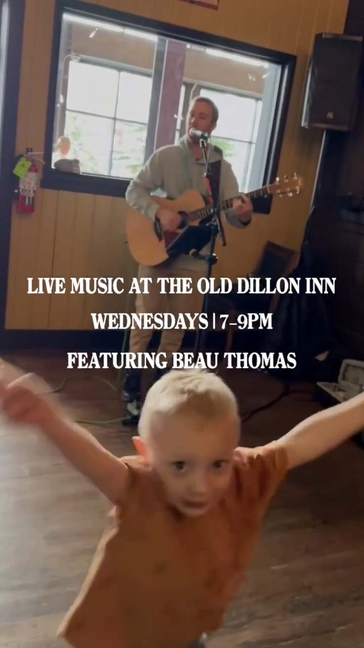 Live music, cold drinks, and little moments that make the best memories 🎶
Join us Wednesday from 7–9PM at the Old Dillon Inn for live music with Beau Thomas. Bring the family, grab dinner, and enjoy a laid back night at Bluebird Market.
#OldDillonInn #BluebirdMarket #SilverthorneCO #LiveMusicColorado #SummitCountyEvents
@olddilloninn_ba @SilverthorneColorado @thesummitchamber @outletsatsilverthorne @beauthomasmusic