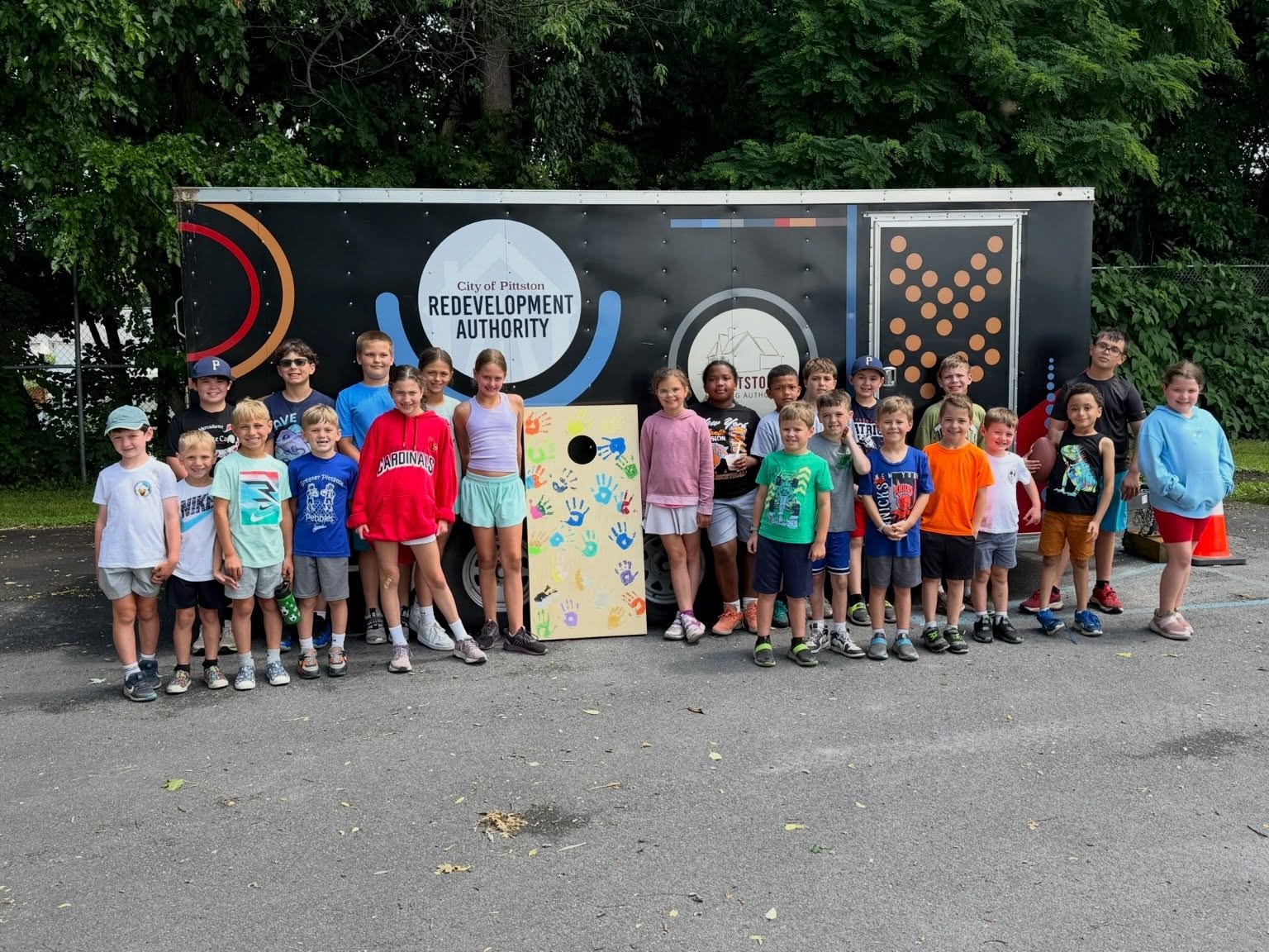 Week One of the Pittston Playground Program is officially in the books! ☀️⚾🏀
We kicked off our eight-week summer adventure with Sports Week at Sullivan Park, and it was packed with creativity, teamwork, and plenty of fun. Our campers designed their own jerseys, painted a brand-new cornhole set, played many friendly sports, cooled off with delicious ice cream generously sponsored by Pittston’s Second Presbyterian Church, and made memories with friends all week long.
We can’t wait to see what the rest of the summer has in store!
While many of our themed weeks have already filled up, there is still limited availability for Weeks 5–8. If you’re looking for a fun, active, and engaging summer experience for your child, now’s the time to sign up!
🔗 Register today using the link: https://www.downtownpittston.com/pittstonplaygroundprogram
