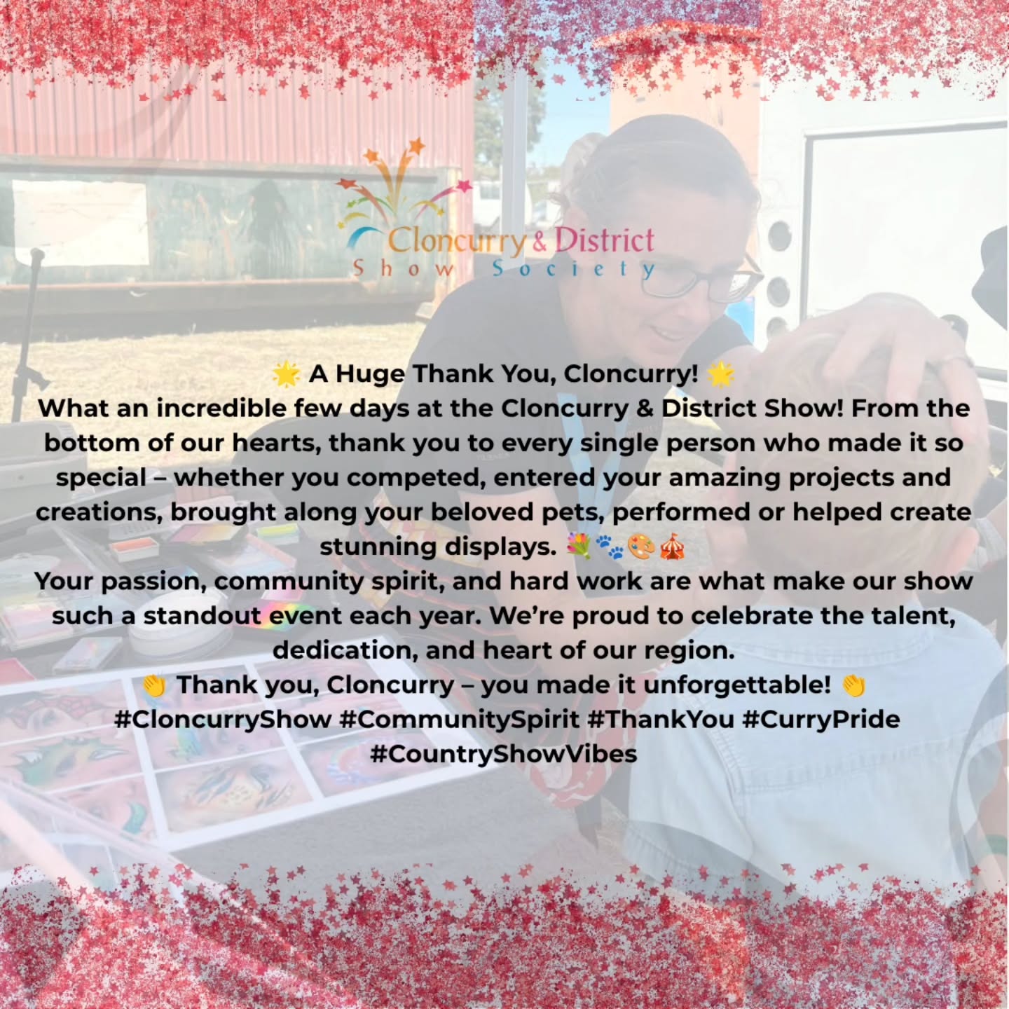 Final Huge Thank You goes to Cloncurry! What an incredible few days at the 2026 Cloncurry & District Show! From the bottom of our hearts, thank you to every single person who made it so special - whether you competed, entered your amazing projects and creations, brought along your beloved pets, performed or helped create stunning displays. ππ