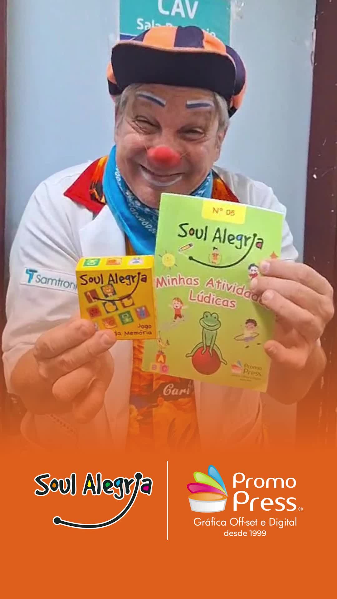 Alerta de muita energia boa passando pelo seu feed! 🚨🥹
Dessa vez, nossa parceria com o @soul_alegria levou leveza e diversão para os ambulatórios do HSPM.
Os pacientes e colaboradores ganharam um presente super especial: jogos e livrinhos pensados para distrair e alegrar o coração. 🧡
#impressaodigital #impressaooffset #brindespersonalizados #fabricadecadernos #grafica #graficasp #graficaoffset #graficadigital #graficarapida #projetossociais #soulalegria