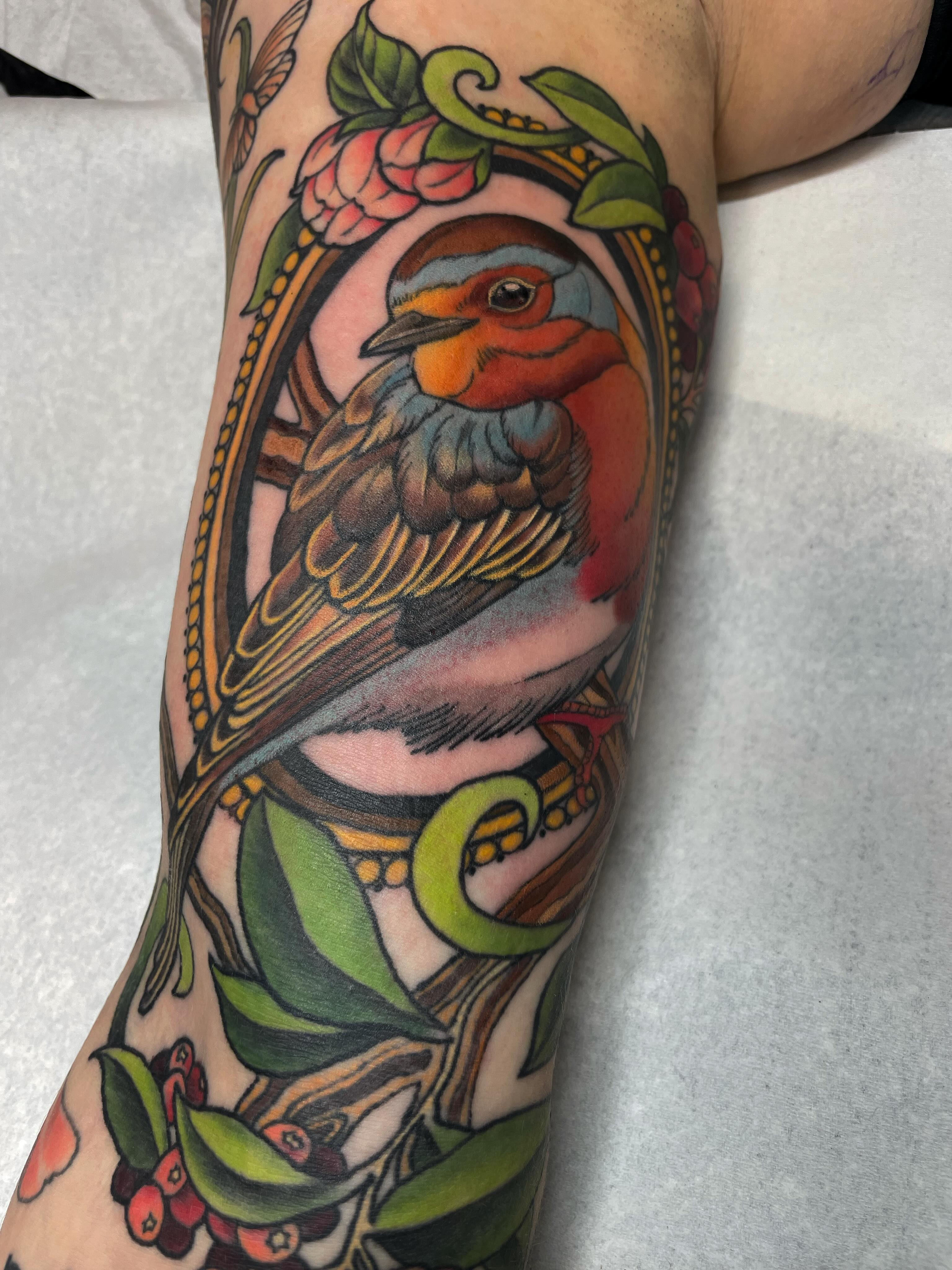 Part of a sleeve ✨
#tattoo #neotrad #tattoos #neotraditionaltattoos