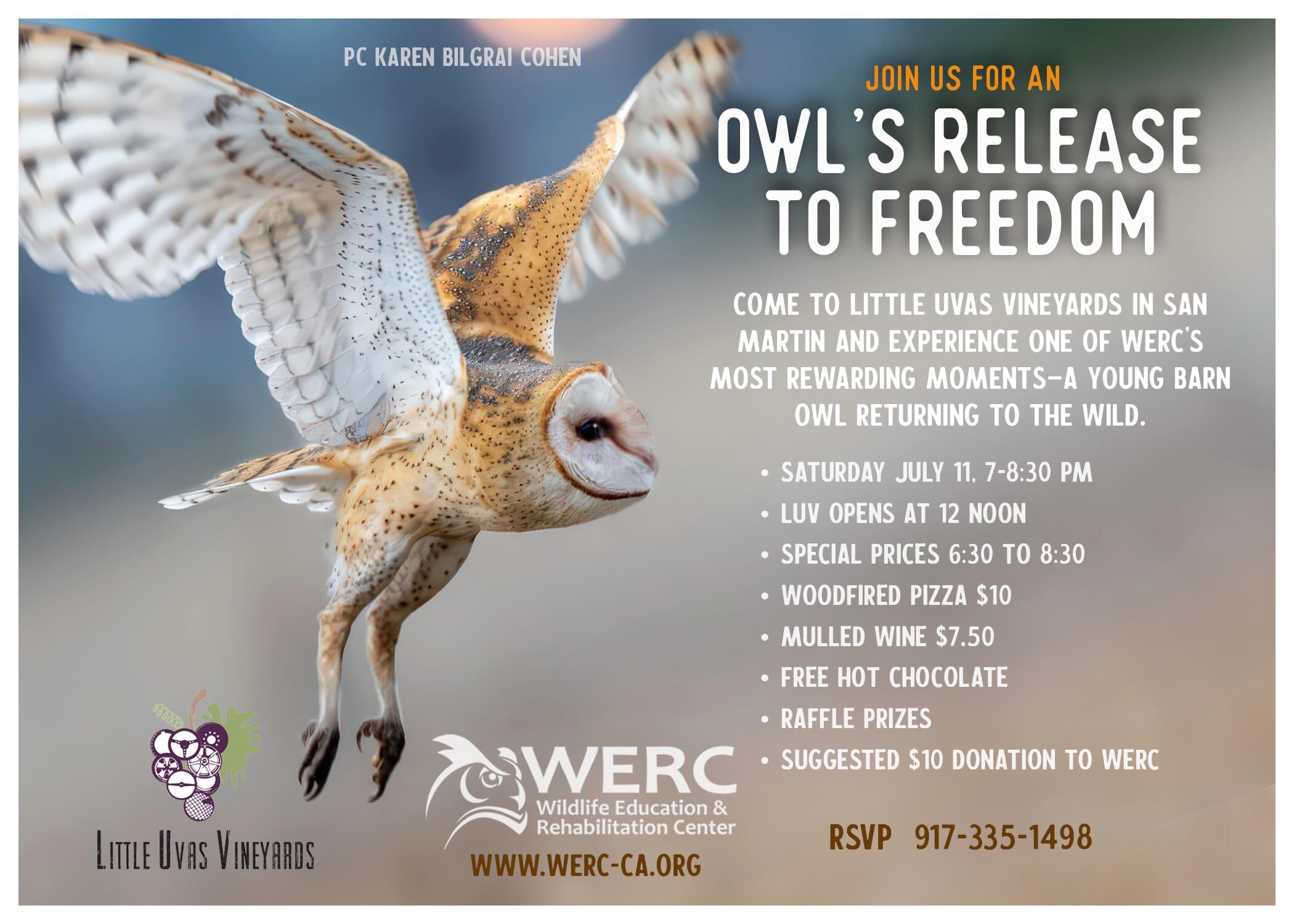🥳 These are the joyful moments of WERC’s work. Please RSVP to Little Uvas Vineyards 917-335-1498 to let us know you’re coming to share in this happy moment with us! We hope to see you there! 🥂