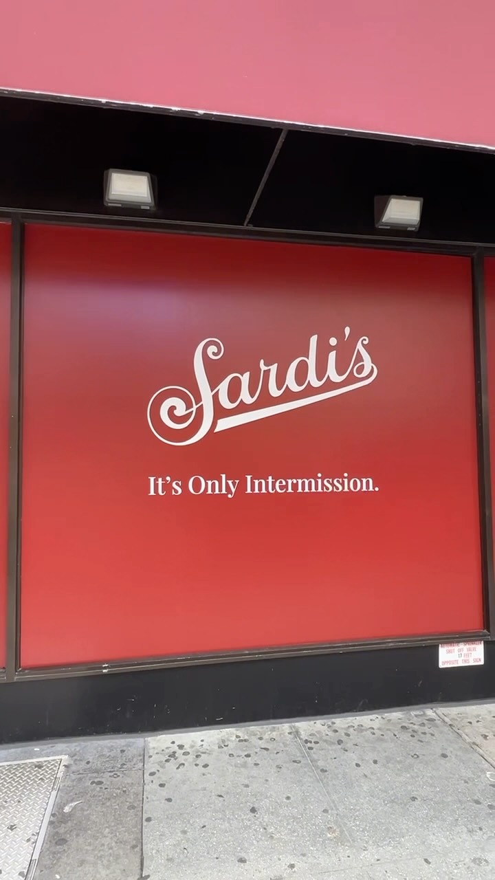 This week’s #MarqueeMonday pays tribute to Sardi’s! After nearly a century, this Theatre District institution is currently taking an “intermission.” The legendary restaurant is temporarily closing its doors for renovations during a changing of the guard: ownership is passing from restaurateur Max Klimavicius to the Shubert Organization. The historic name, celebrity caricatures, and location will remain as it enters its next chapter. Take a bow (for now), Sardi’s!