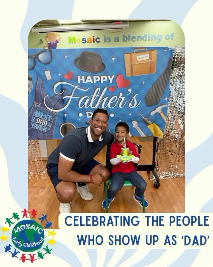 A little late, but full of love 💙 ‘Discover with Dad’—building airplanes, making memories, and celebrating amazing dads ✈️
.
.
.
.
.
#mosaicearlychildhood #happyfathersday❤️ #discoverwithdad