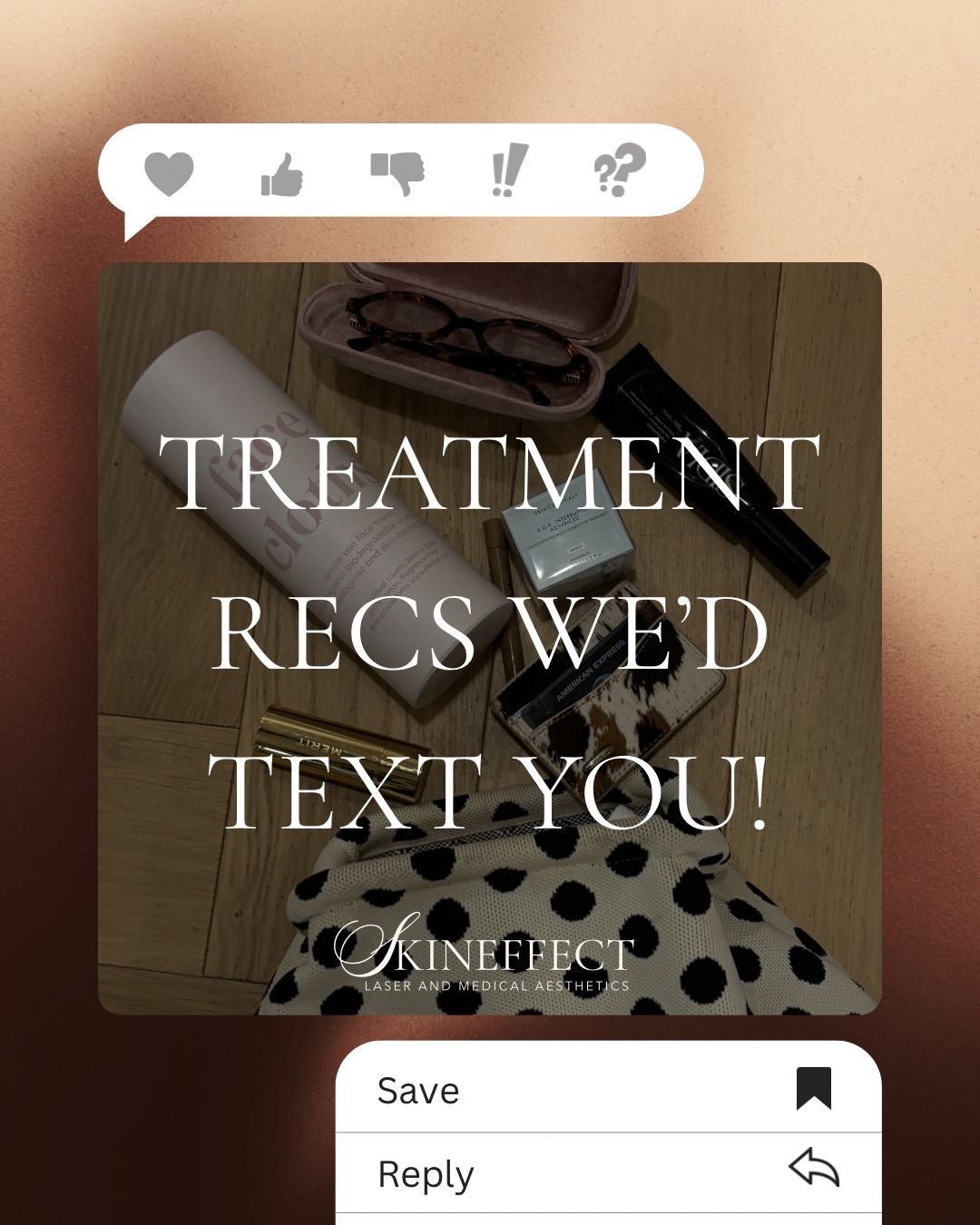 the texts we wish we could send every client. 📲
whether you’re dealing with pigment, laxity, lines, or just a general “something’s off” — we have an answer. and it’s probably more accessible than you think.
save this for when you’re ready to actually do something about it.
→ link in bio to reserve your consultation.
#SkinEffect #MedicalAesthetics #SkincareRecs #FortSaskatchewan #SherwoodPark