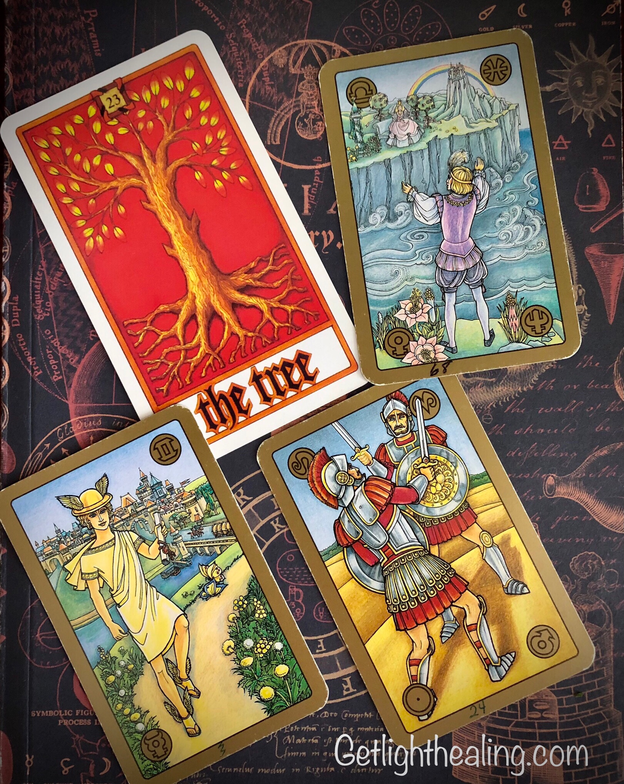 Guidance for week of July 12, 2026:“Some May Never be on the Same Page”
As they say, “a tree is only as strong as its roots” -roots reliant on hidden resources that quietly nourish & sustain beneath the surface. It's the stuff that shaped a tree’s past, feeds its present & continues to mold its future. This week invites you to reflect on the strength of your own support system: ancestral roots as well as the connections within your surrounding environment. Real growth takes time, patience, and the right kind of nourishment -including occasional pruning to lop off dead branches that prevent new shoots from forming, choking any new potential.
Mercury, the God of communication, brings new insights, delivering info you need to hear- a truth that demands your attention & a subsequent decision. He encourages you to be receptive, directing your awareness toward what actually matters: a healthy, sustaining support system. But as focus shifts to this incoming demand, it also leaves you susceptible to the toxins of ego & emotion.
What hurts is The Battle - a volatile clash of fire energy, (Leo/Aries) colliding in an aggressive, ego-driven power struggle. Words can be weaponized here, used as both sword & shield: to attack & to hide behind, with little thought given to consequences. Two fire signs butting heads-Aries starts the fire, Leo turns up the heat. The real damage is self-inflicted - energy & power lost needlessly, your own interests undermined in the process. The battle for identity, recognition, & dominion will cost more than it’s worth. You'd only defeat yourself by engaging in it.
King’s Children appears as advice, speaking to distance & disconnection. There is a deep gap here that persists despite genuine attempts to bridge it. Are you getting too carried away with illusions of unity when reality says otherwise? Dissolve (♓️) the ego (☀️) rather than feed it, and to release the fantasy of forcing connection (♎️) where it simply doesn’t exist or where it has become an unhealthy one. Admire from afar if you must but stop shoehorning the wrong person into your story to avoid loneliness. Accept reality as it is, honoring truth over a pretty illusion.