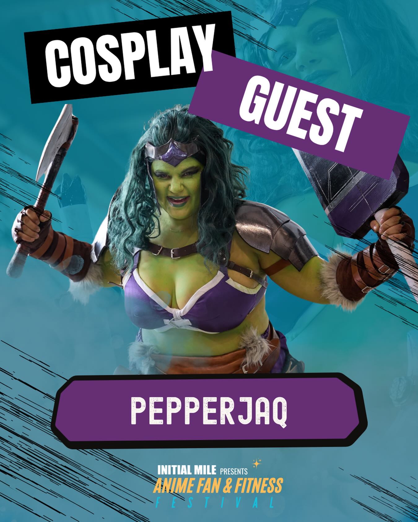 This year we are excited to welcome back Jacqui Shook, aka @pepperjaq to our Second Annual Anime Fan and Fitness Festival as one of our cosplay guests! She is a cosplayer, designer, a master in her craft, and advocate for confidence and self-expression through cosplay. We’ve had the pleasure to shoot content with Jacqui at multiple conventions and her cosplays never cease to amaze us. Click the link in our bio to learn more about Jacqui Shook and her cosplaying lifestyle!
All Photo Credit to: @xplict91