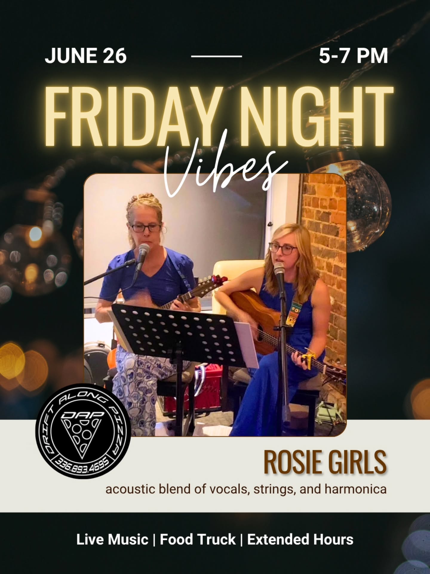 JLV weekend lineup! 🙌🍷
We're closing out our final Friday Night Vibes of June with the talented Rosie Girls from 5-7pm. @driftalongpizzaco will also be serving up some delicious pizzas so consider dinner plans done! 🍕
Then the great @jimmayberry1 will be here Saturday from 2-4pm for Music in the Vineyard.
Don't miss out!