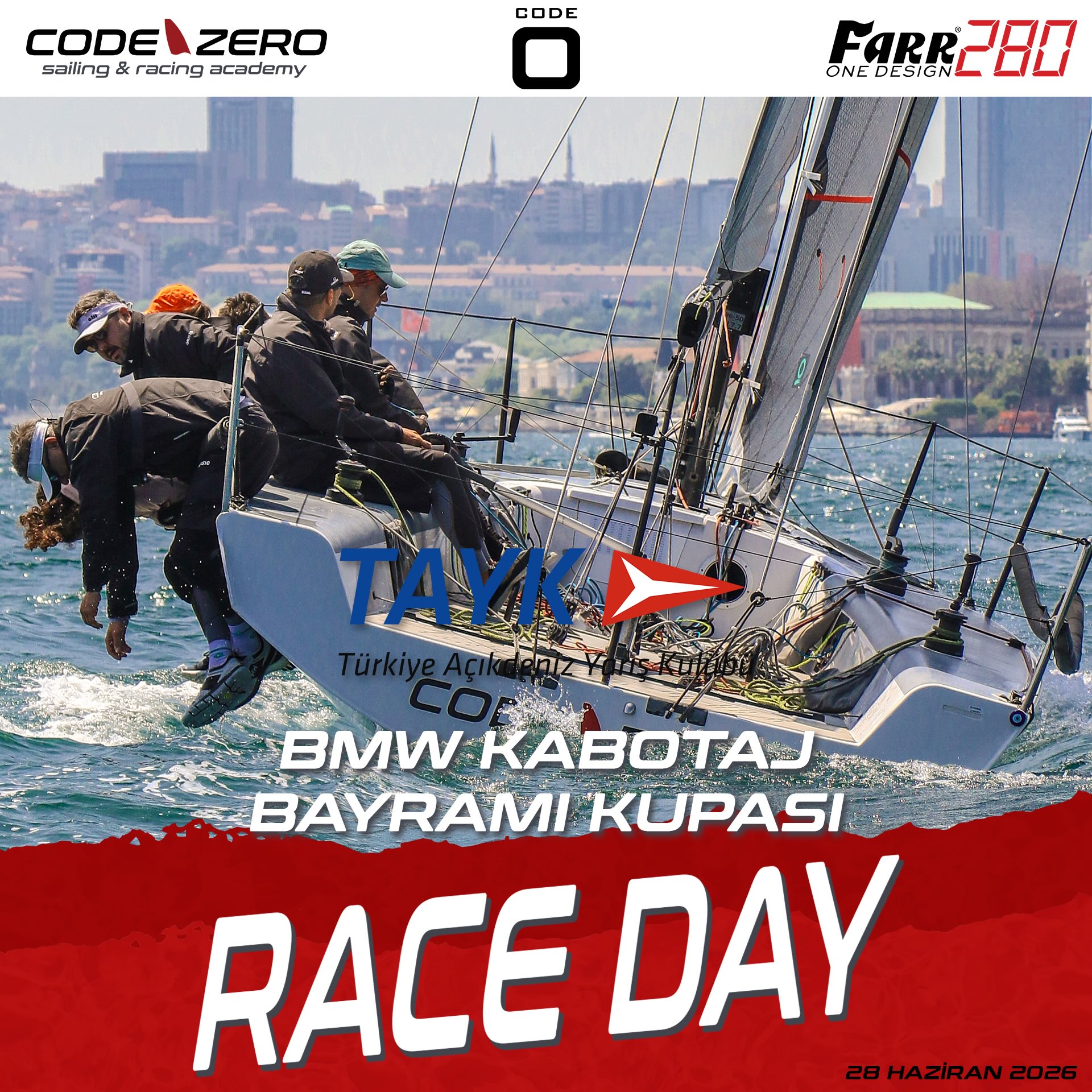 28 Haziran 2026 tarihinde düzenlenecek @tayk1971 @bmwturkiye @borusanholding Kabotaj Bayramı Kupası için #farr280 model teknemizle Code-Zero takımı olarak #bosphorus parkurunda olacağız.
@codezerosportswear
#winningisntcomfortable
Team
@nurcinbohur
@yelizracakir
@onuralpaslan
@tehlile
@aboynamedcharliebrown_
@hazal.sahin.91
@coratography