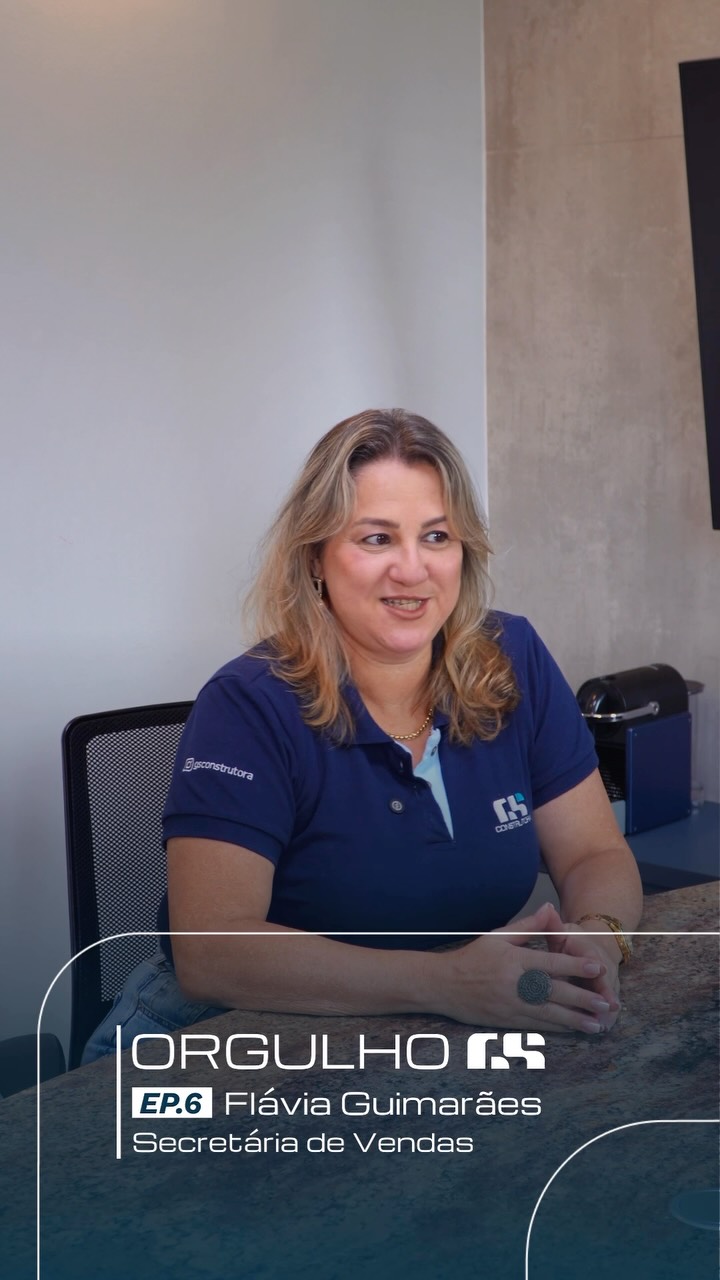 EP 6 • Flávia Guimarães | Orgulho GS
Com organização e atenção aos detalhes, a Flávia desempenha um papel fundamental na experiência de quem chega à GS em busca do seu novo lar.
Ser parte da GS é entender que cada atendimento faz diferença e que grandes resultados são construídos por pessoas que fazem o seu trabalho com excelência todos os dias.
#OrgulhoGS #TimeGS #GSConstrutora