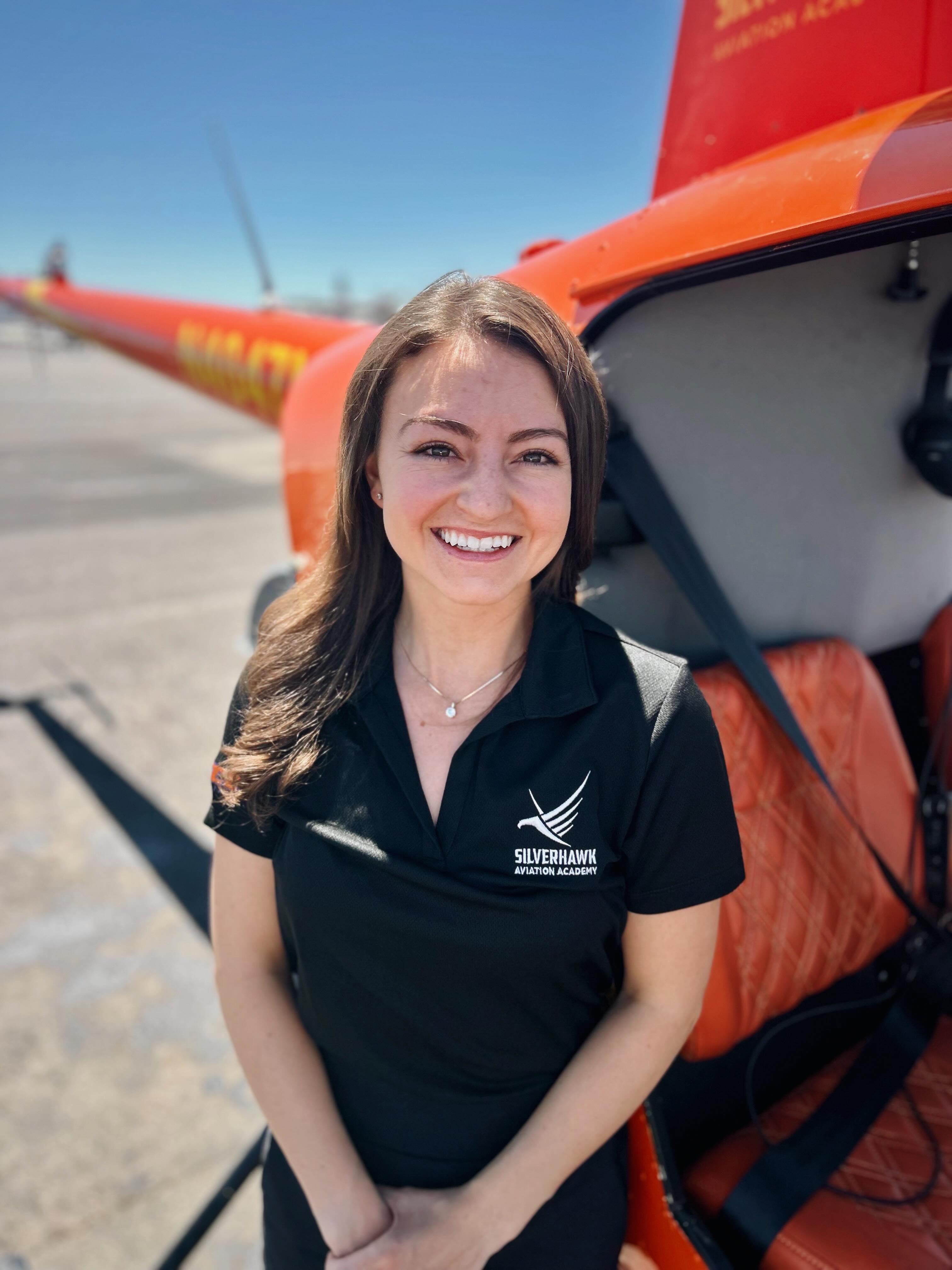 MEET LIBBY
Libby is one of our helicopter instructors and also flies Part 135 operations.
A Boise native, Libby graduated from California Polytechnic State University with a degree in Agricultural Systems Management. Before aviation, she worked in agriculture and spent time as a cook for an outfitter in the mountains of Central Idaho.
Her path to aviation started with a single helicopter ride. While working in the backcountry, a group of hunters flew in by helicopter and invited her along. The experience stuck with her for years until she finally booked a discovery flight… from that moment on, she was hooked.
Today, Libby can’t imagine doing anything else. One of her favorite parts of the job is sharing the experience of flight with others and helping people see Idaho from a perspective few ever get to experience.
When she’s not flying, you’ll find her exploring the Idaho backcountry with her husband and their two dogs.
Thanks for being part of the Silverhawk family, Libby! 🚁
——
#WomenInAviation #HelicopterPilot #FlightInstructor #IdahoAviation #helicopterinstructor