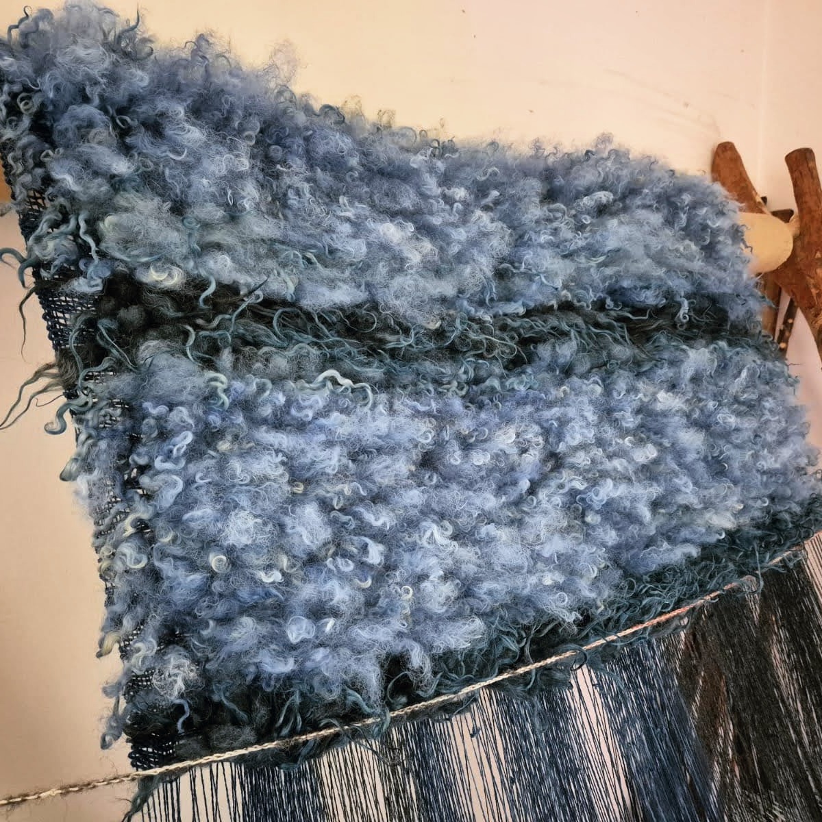 This blue, striped beauty is proving to be the most complicated offering for the upcoming #vararfeldrexhibition.
Made in 2/2 twill, it features a tubular selvedge, based on the archaeological report. This has resulted in a lot of learning on the go, and tweaking the weights to accommodate the different weaves.
It is slowly shaping up into a lovely garment, which will be very striking in shades of indigo, with a braided edging strip and tablet-woven header band. Stay tuned to see how it turns out!
#weaver #handwoven #vikingweaving #vikingcloak #vararfeldr #vikingreenactment #vikingcraft #heritagecraft