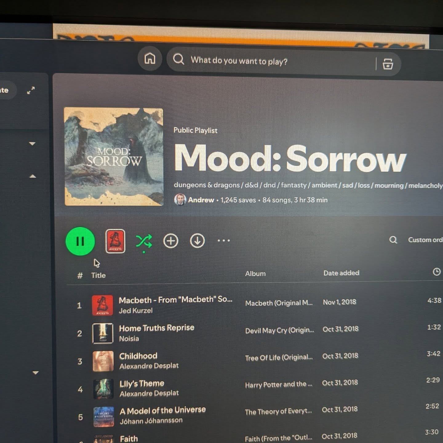 Alright let's get book 5 going. Time to pick the appropriate playlist #indieauthor #writingmusic #atobad #authorlife #amwriting