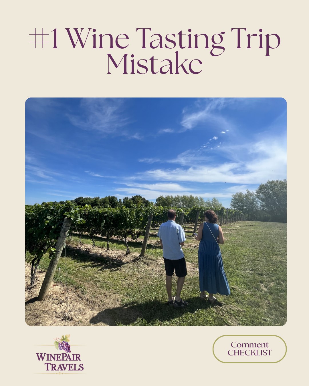Planning a California wine tasting trip? The most common mistake first-time travelers make is trying to do too much in one day.🍷🍷🍷
Booking five tastings sounds efficient. In reality it means rushing between stops, skipping the experiences you were most excited about, and ending too wiped out to enjoy the wineries that mattered. The fix is simple: slow down and let each stop breathe.🥂
Want the full framework? Comment CHECKLIST and we'll send you our free Wine Tasting Trip Planning Checklist. ✔️
#CaliforniaWineCountry #WineTravel #WineTastingTips #NapaValley #WineTripPlanning