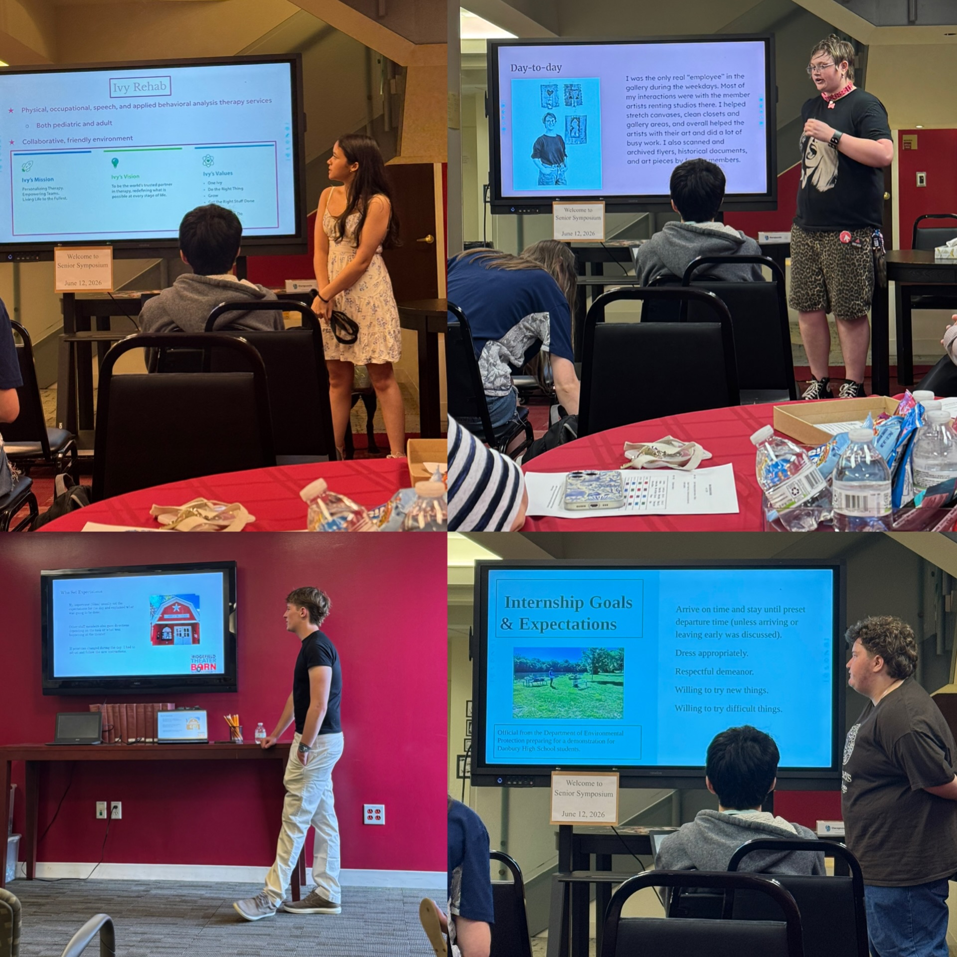 Our seniors came back after their internships to show us what they learned! Another successful senior symposium in the books before sending them off to graduation 🧑🎓