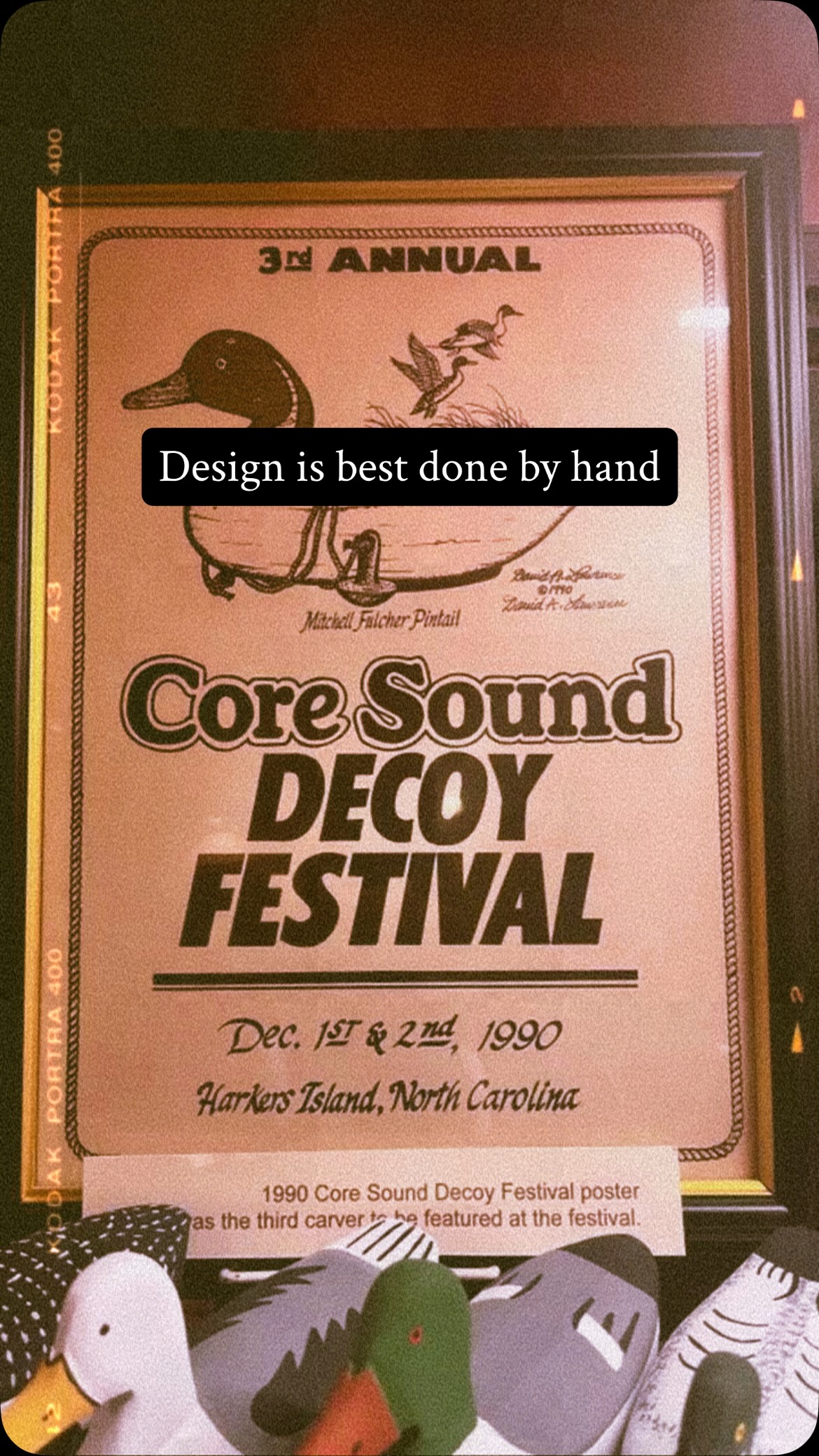 The golden age when all graphic design was done by hand, with craft.
Harker’s Island, NC Core Sound Museum - Designer, David Lawrence
#atlantadesign #atlantanewbusiness #branding #brandagency #womanownedbusiness🙆♀️