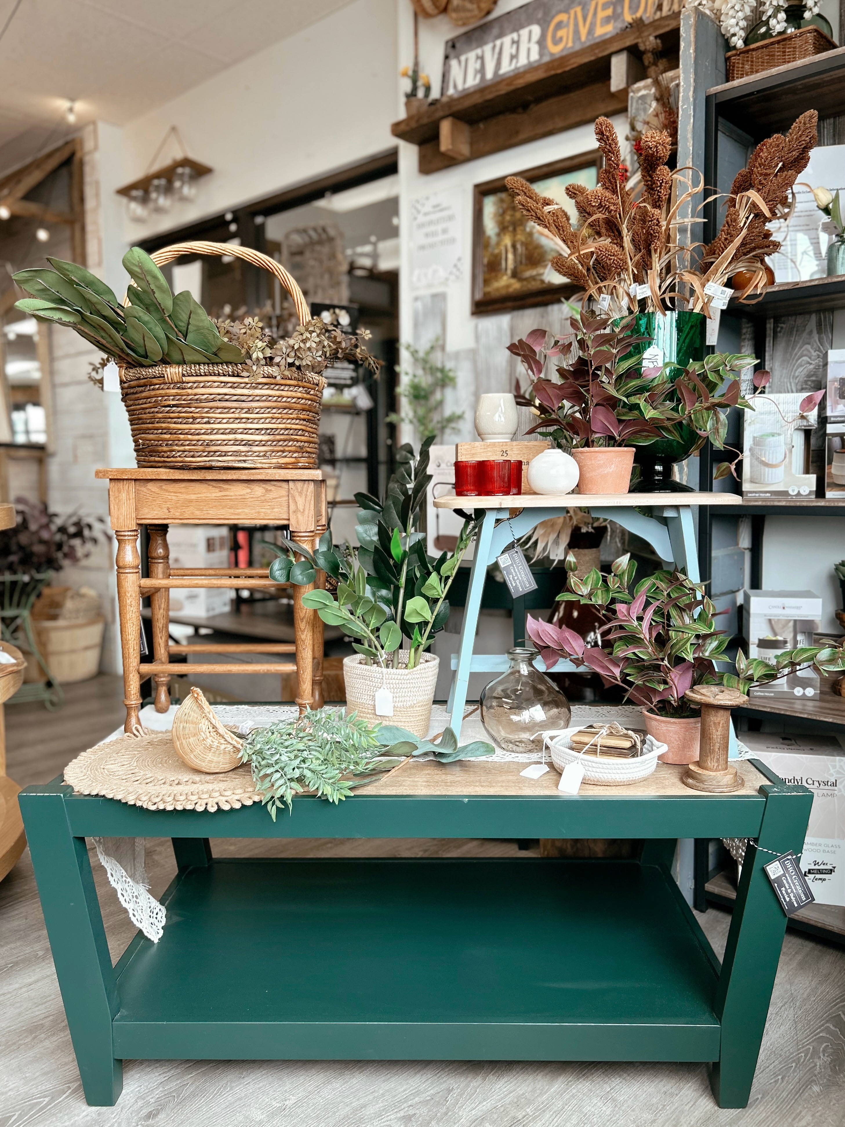 @dalynnparrish has been hand pouring candles since 2018, creating products that are as thoughtful as they are beautiful. Every candle is made with 100% pure soy wax and scented with essential and botanical oils, so you can enjoy your favorite fragrances without harmful or toxic ingredients. Plus, every product is cruelty free.
Beyond her signature candles, you’ll also find wax melts, reed diffusers, car diffusers, candle accessories, and seasonal home décor. And if you’ve seen the furniture in her space, most of those pieces have been given new life by her husband, Curtis, making DHO Creations a true family business.
If you’re looking for a cleaner candle, a meaningful gift, or handcrafted pieces for your home, stop by The Bohemian and discover everything DHO Creations has to offer.
#localartists #shoplocal #shopsmall #shopspokanevalley #shopspokane